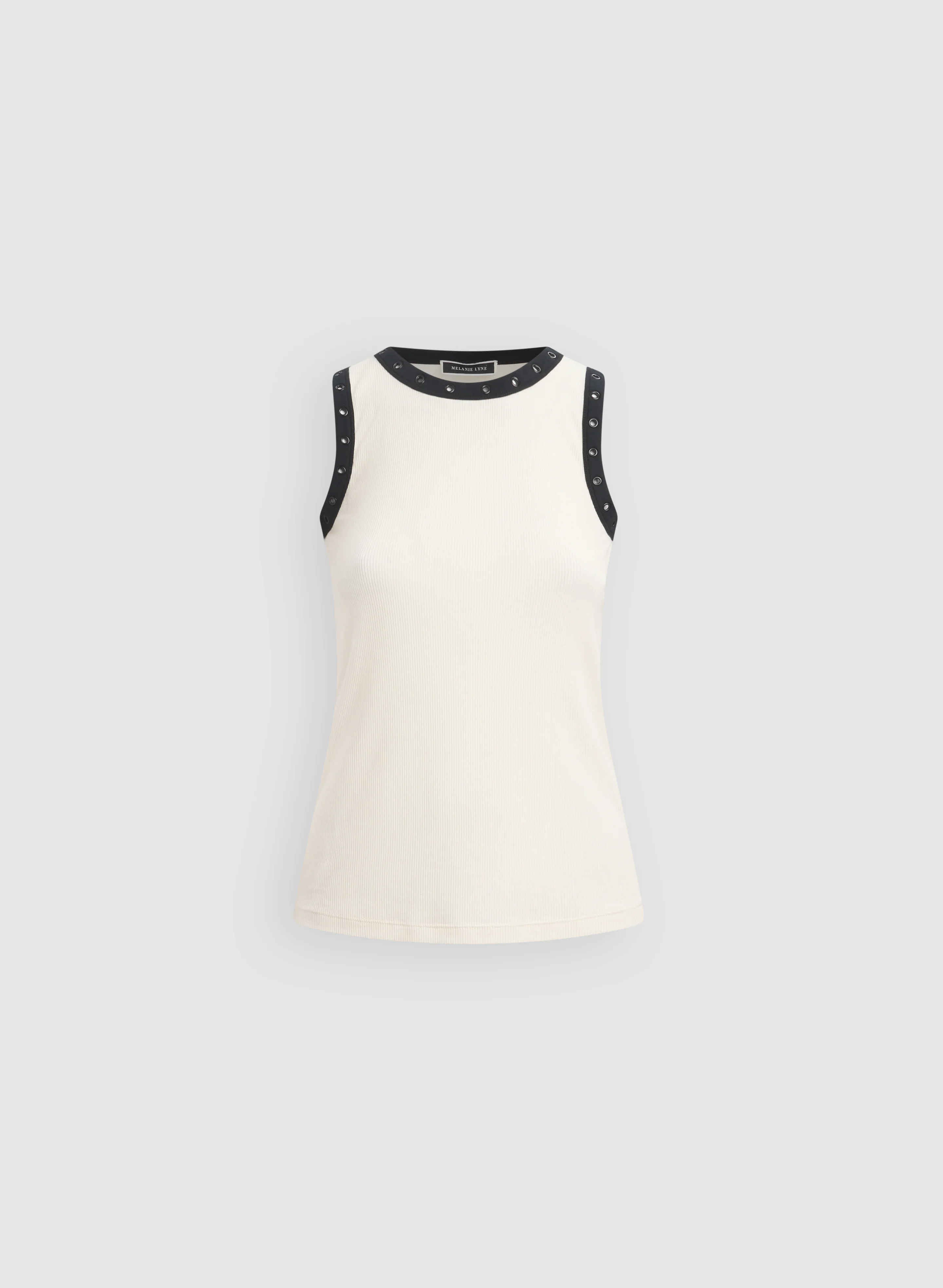 Ribbed Grommet Trim Tank Top - Image 6