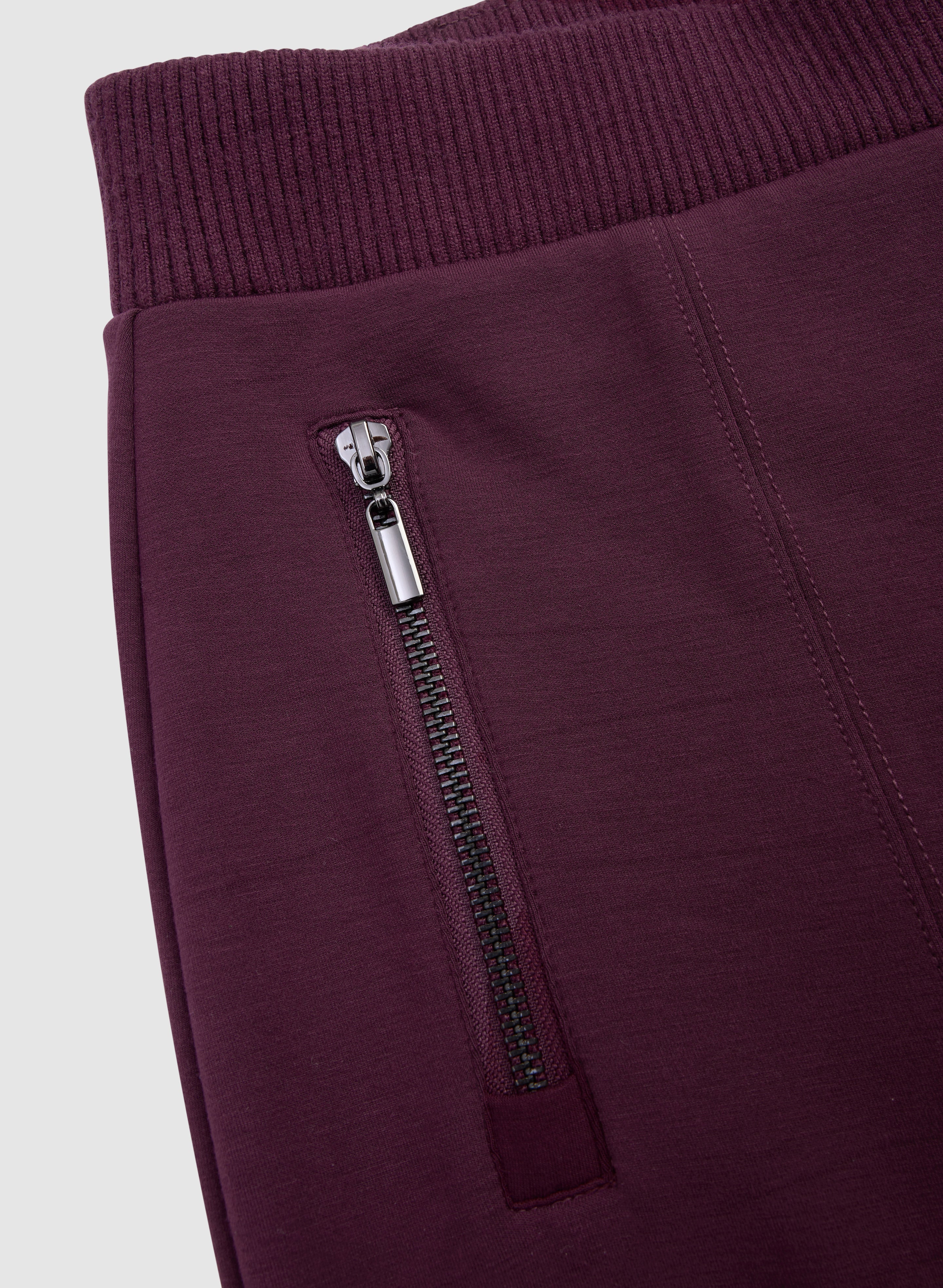 Ribbed Waist Wide-Leg Pants - Image 7