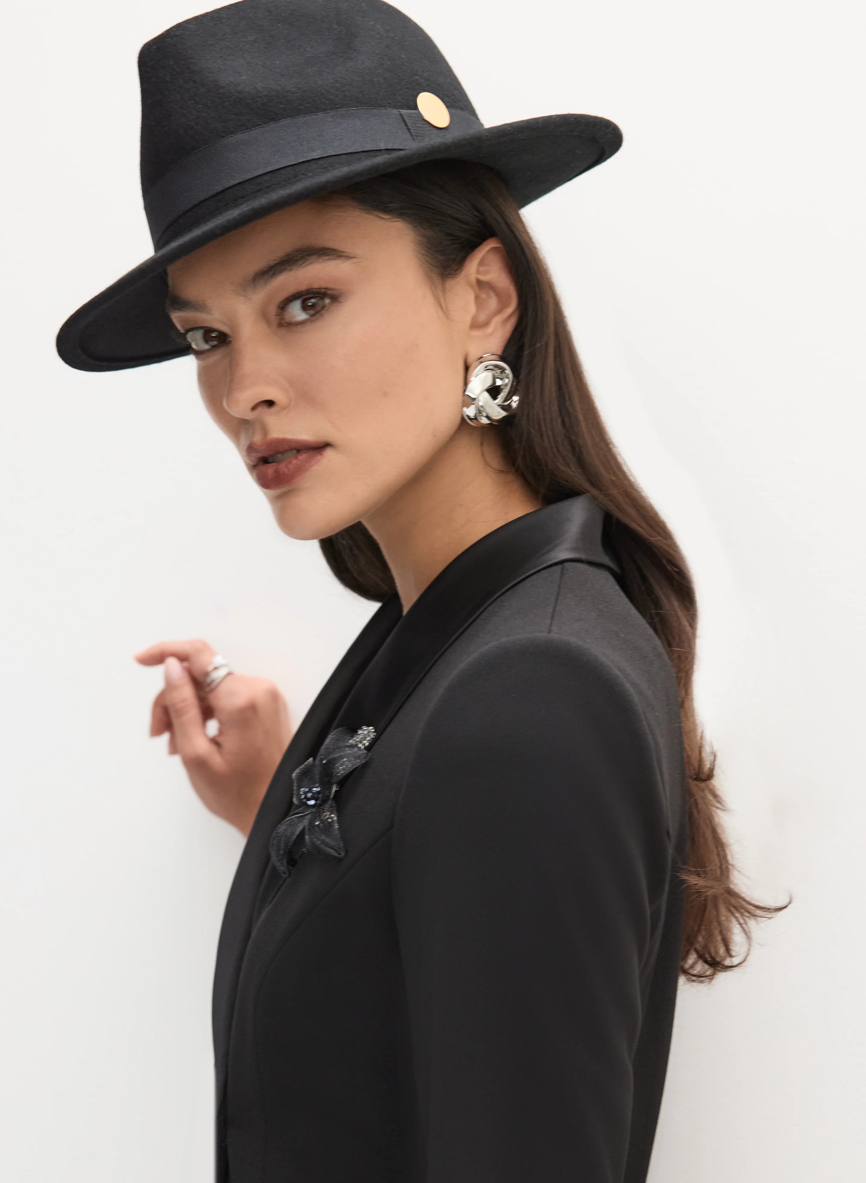 Ribbon Detail Wool Fedora - Image 4