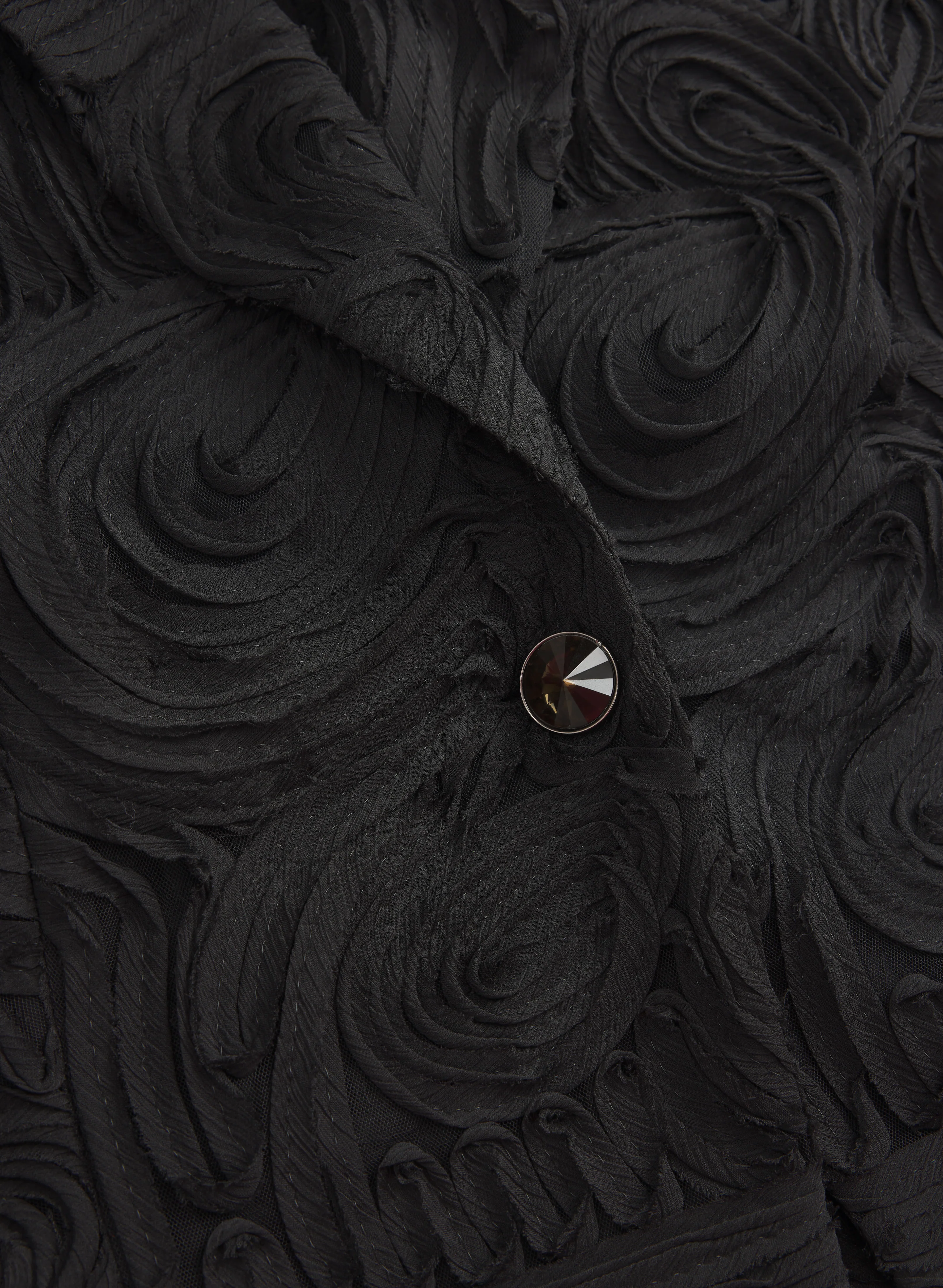 Ribbon Rose Embroidered Blazer - Image 7