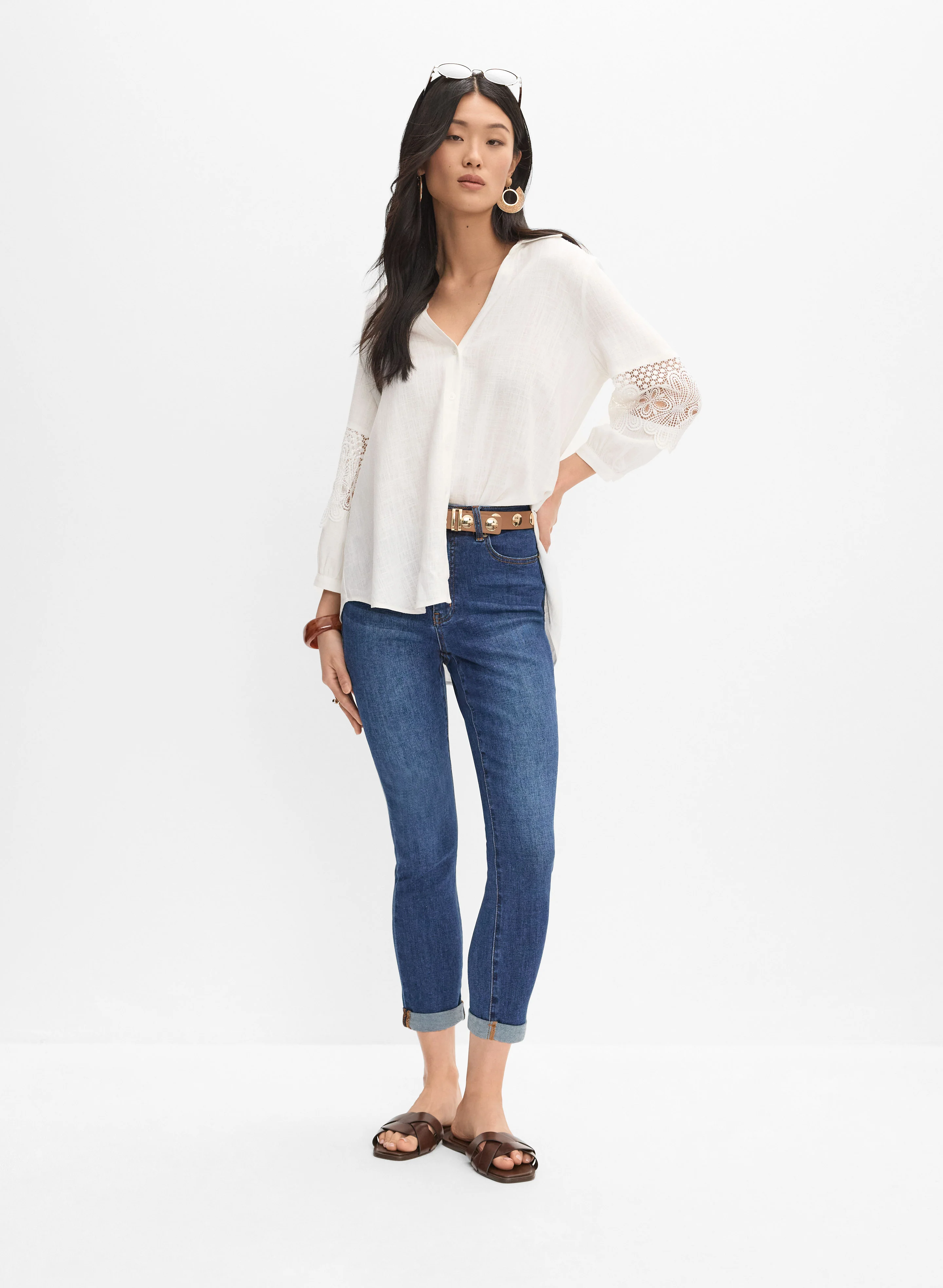 Rolled Cuff Jeans - Image 3
