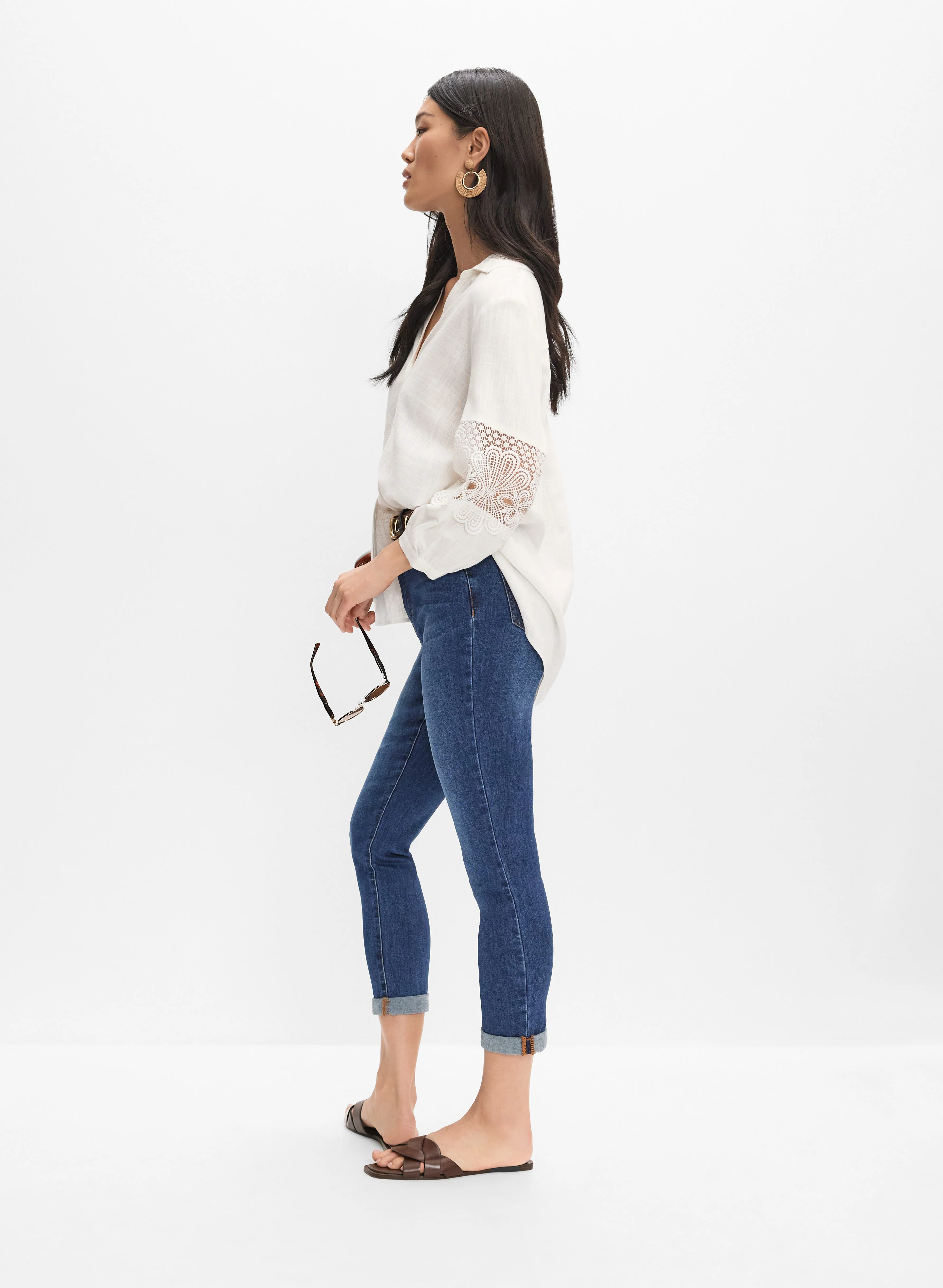 Rolled Cuff Jeans - Image 5