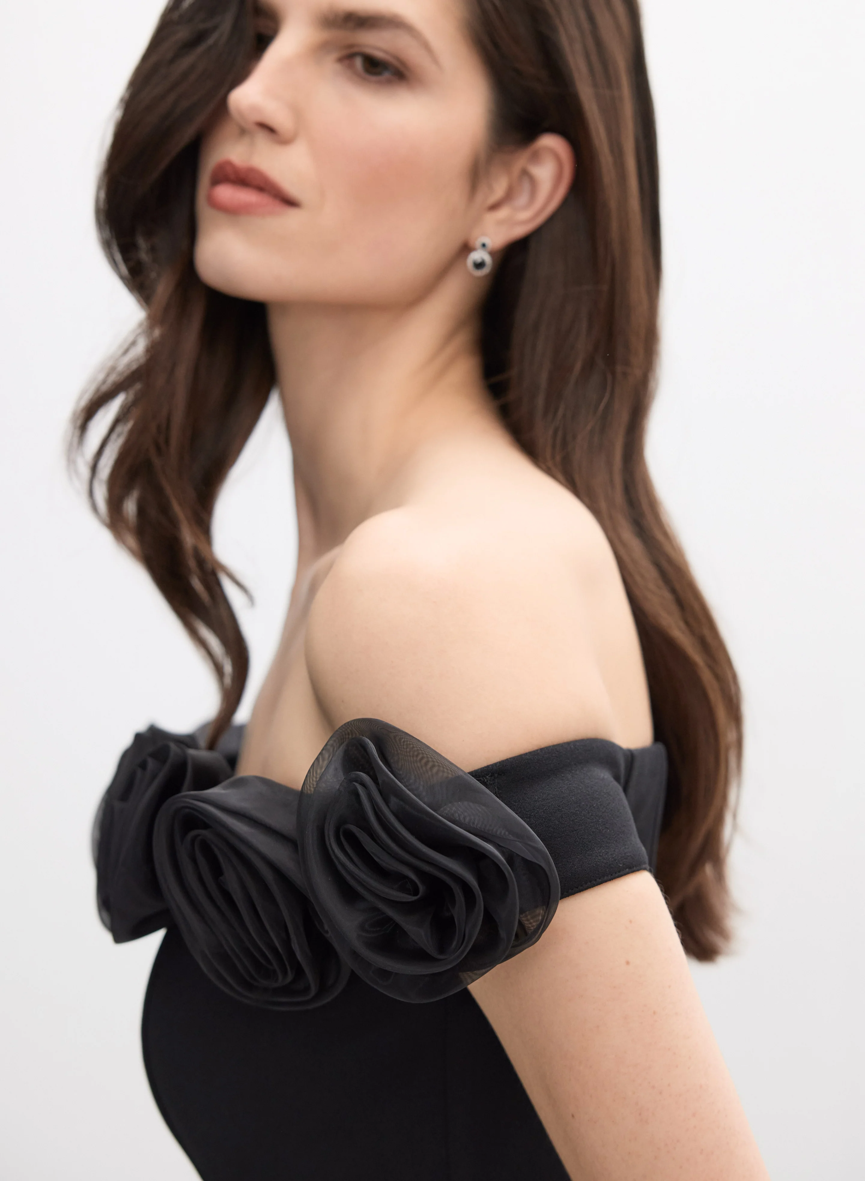 Rosette Off-The-Shoulder Dress - Image 3