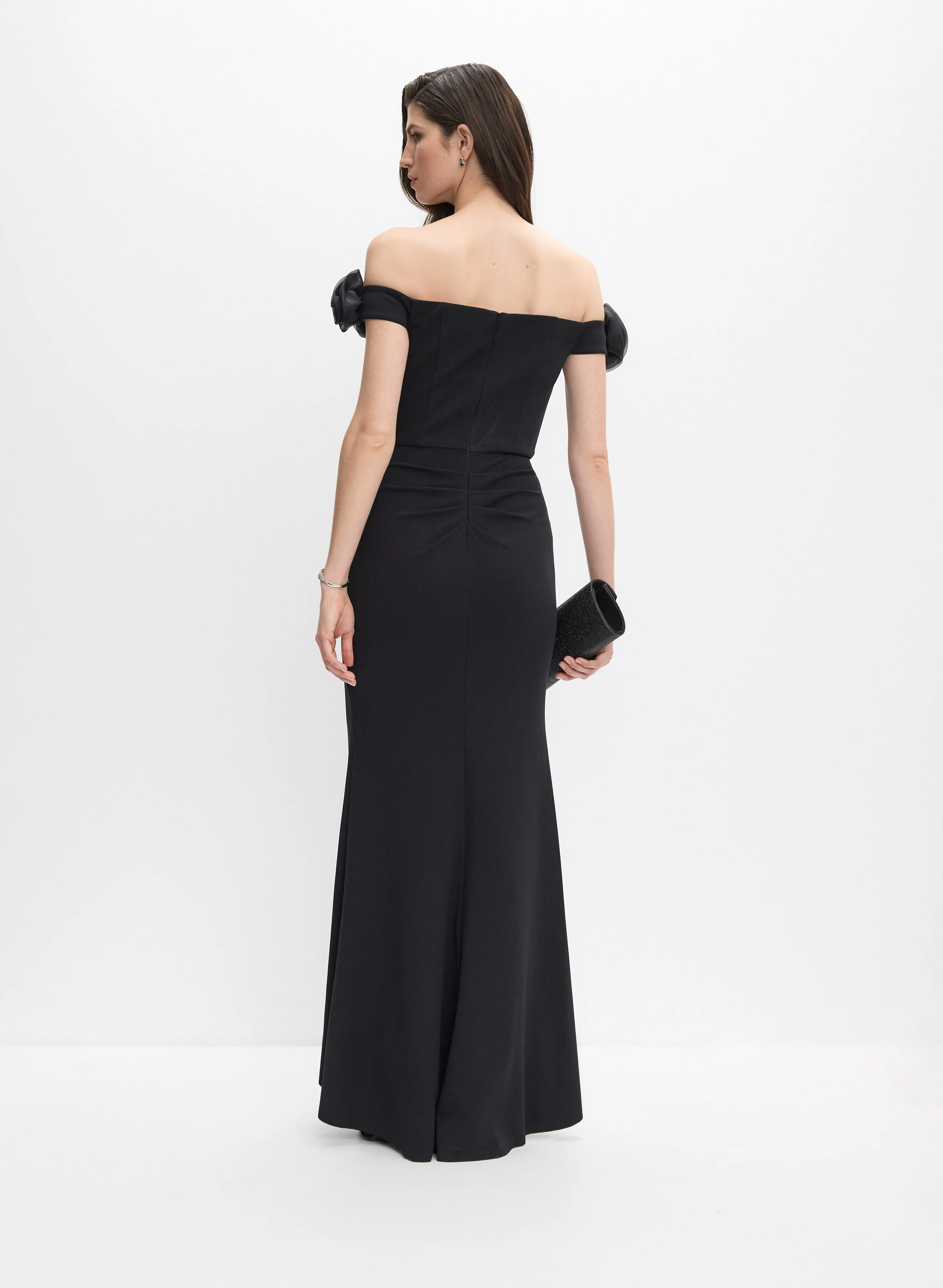 Rosette Off-The-Shoulder Dress - Image 4