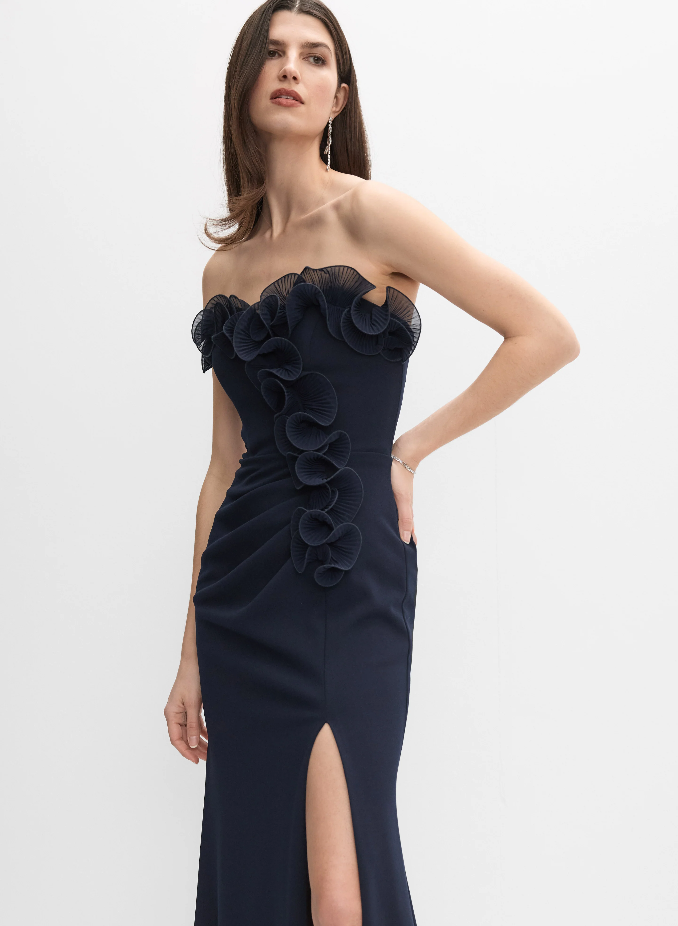 Ruffle Trim Gown - Image 2