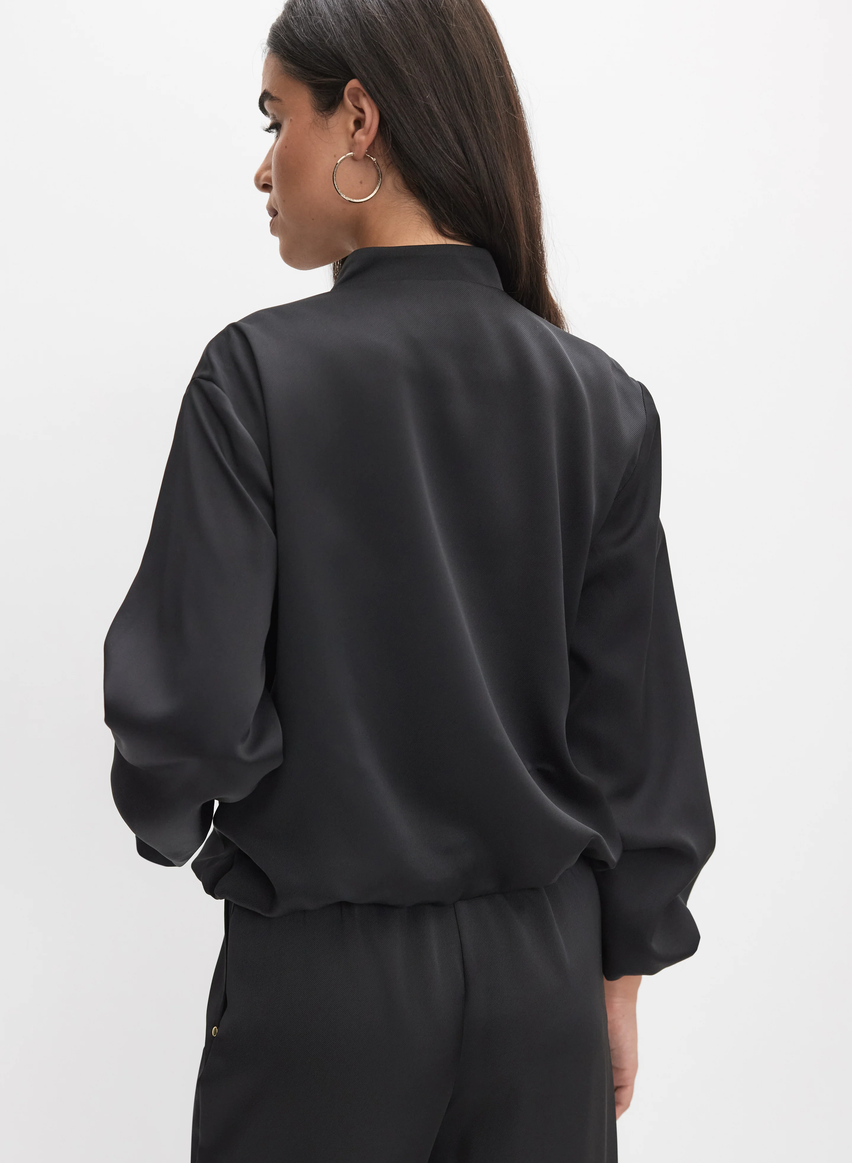 Satin Bomber Jacket - Image 4
