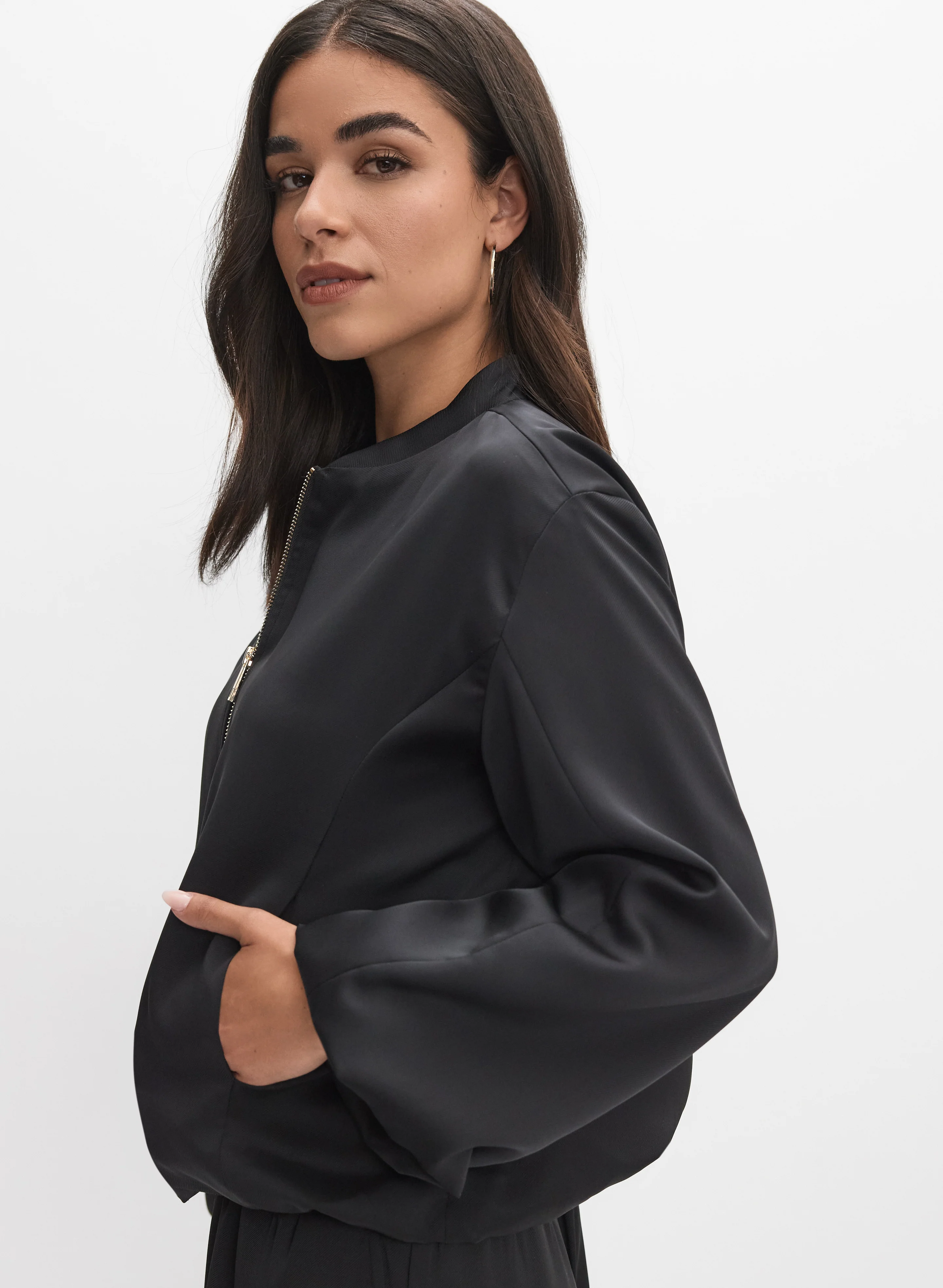 Satin Bomber Jacket - Image 5