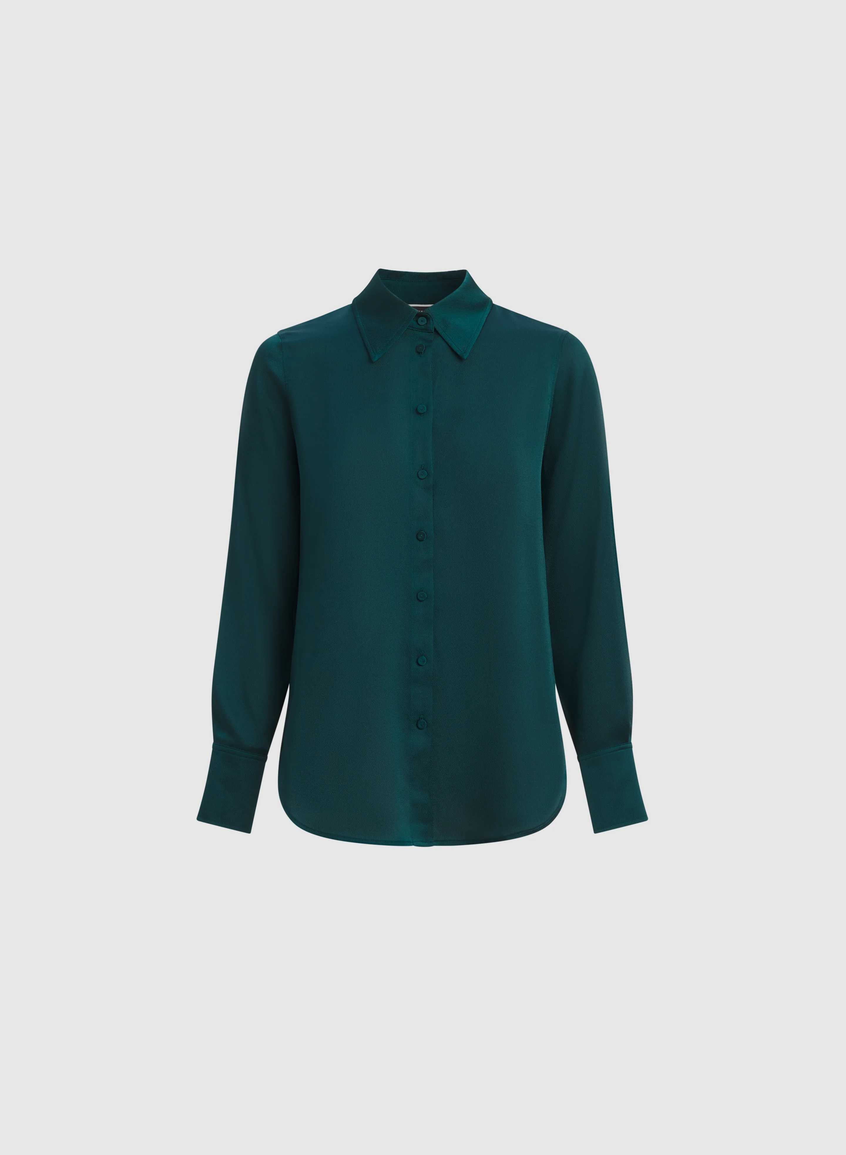 Satin Button-Down Blouse - Image 6