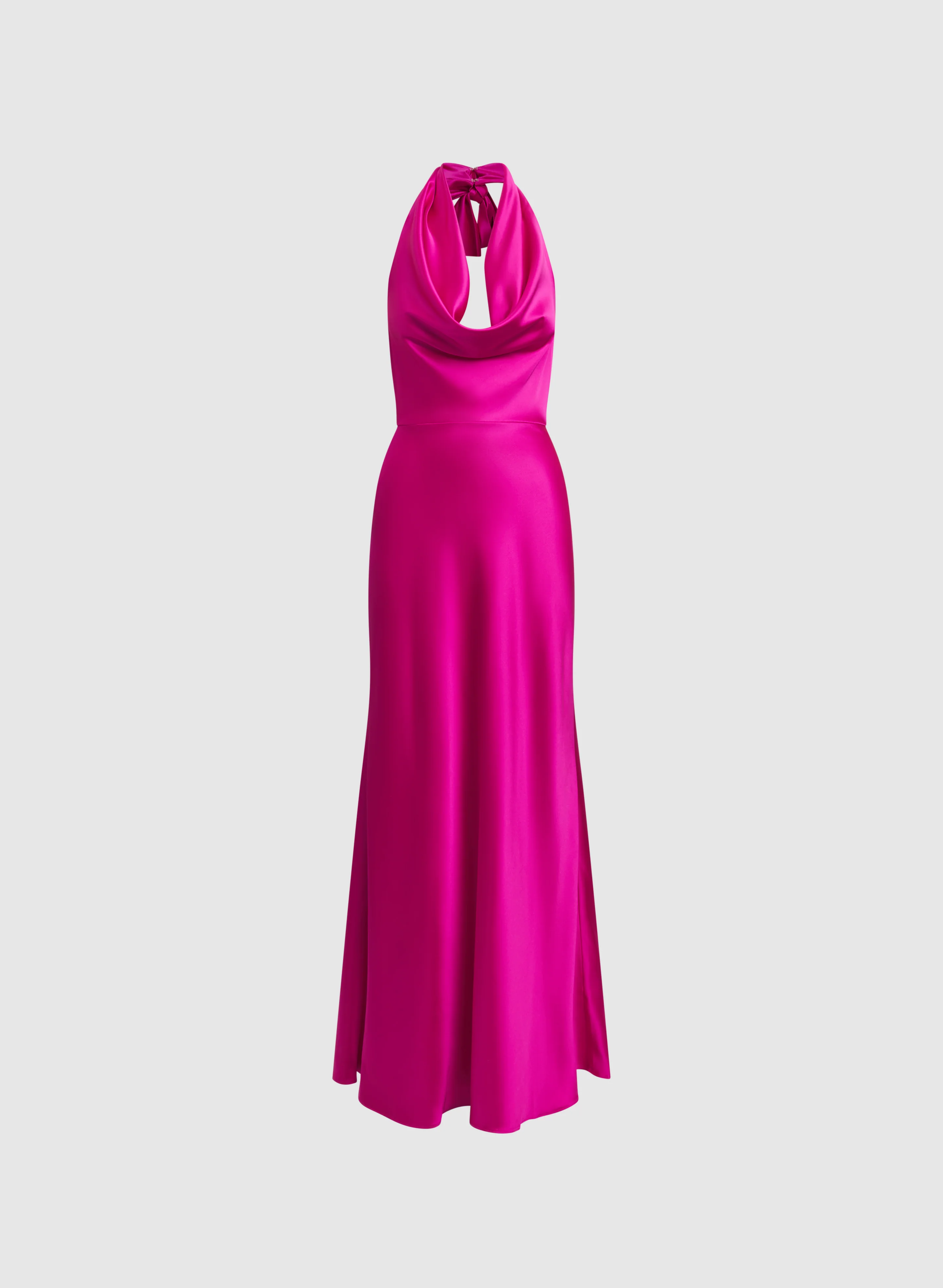Satin Cowl Neck Dress - Image 6