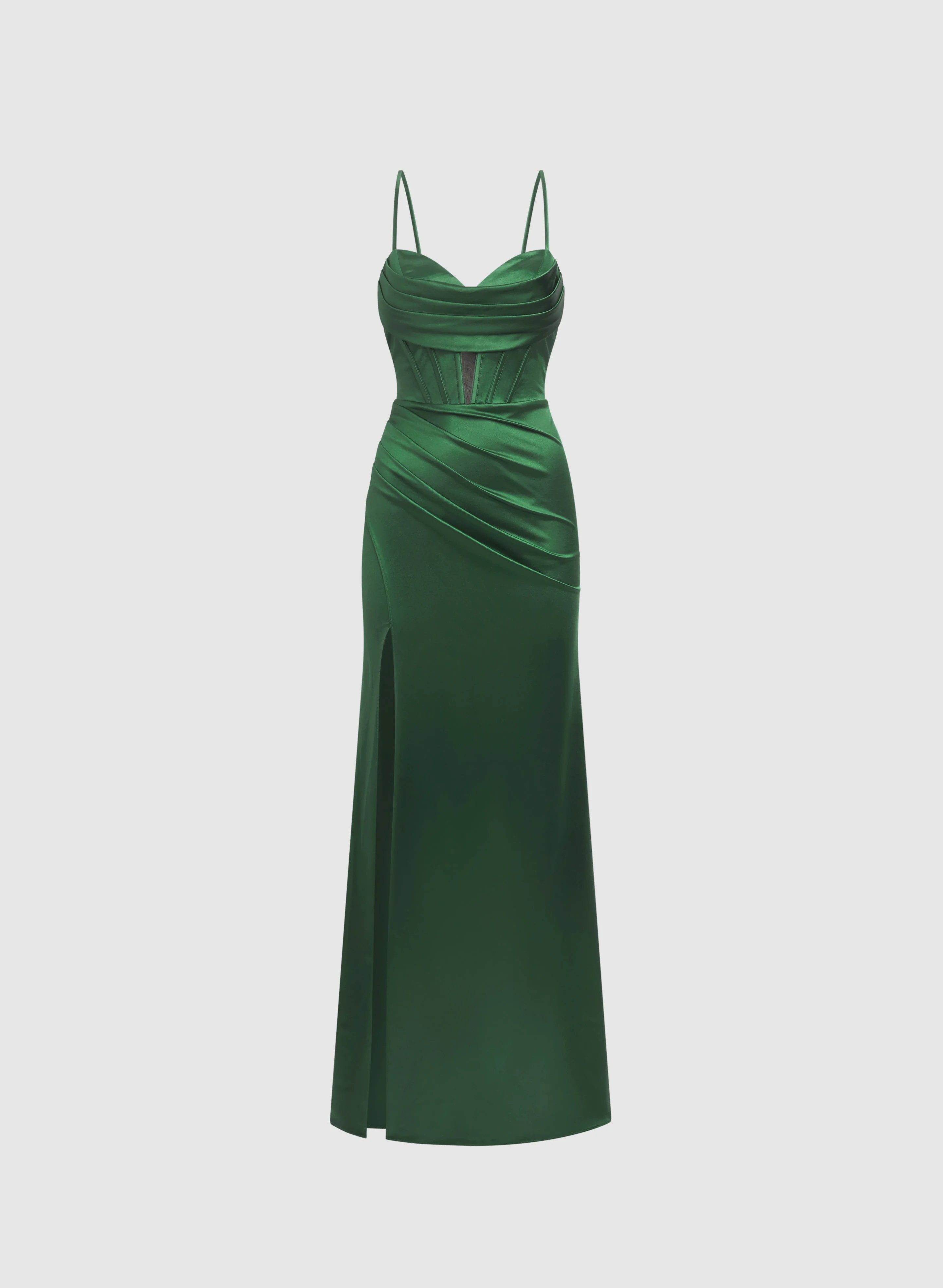 Satin Cut-Out Detail Dress - Image 5