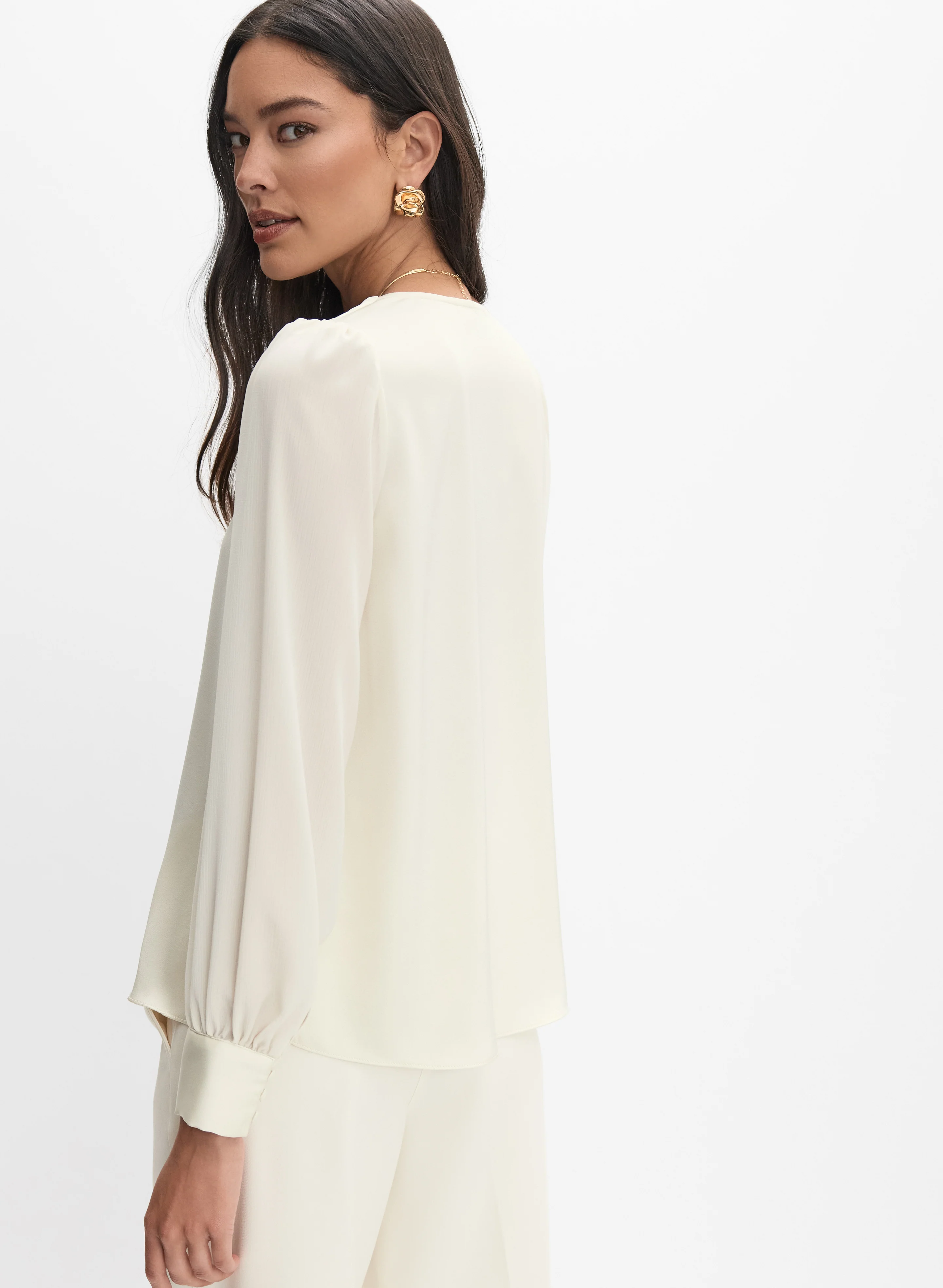 Satin Detail Blouse - Image 4
