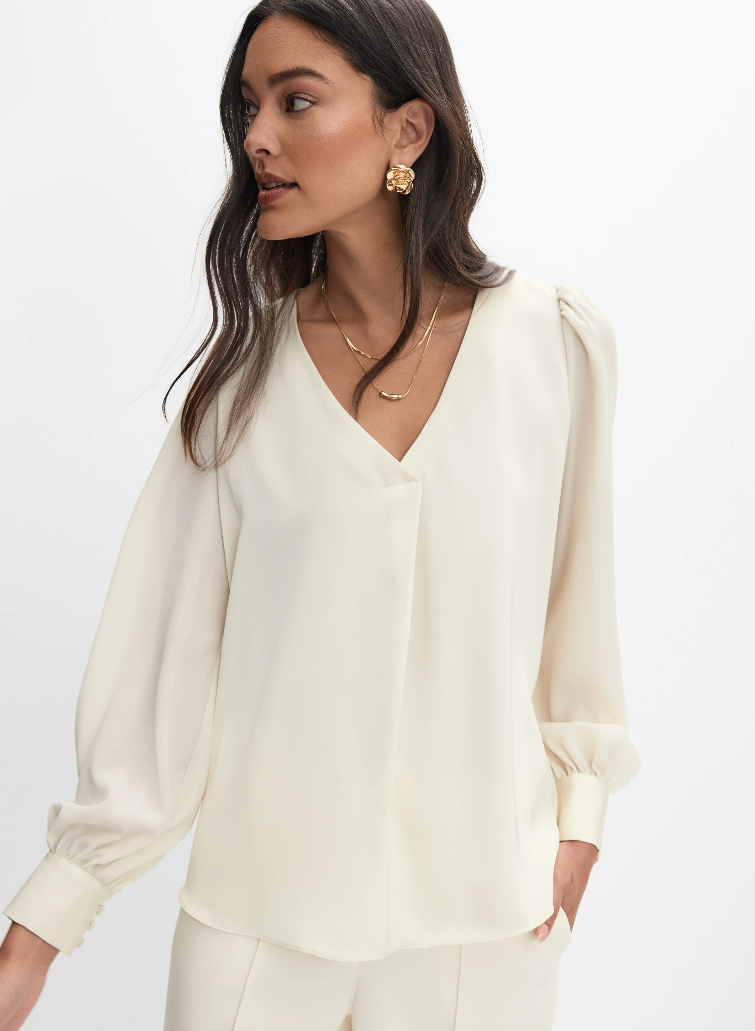 Satin Detail Blouse - Image 5