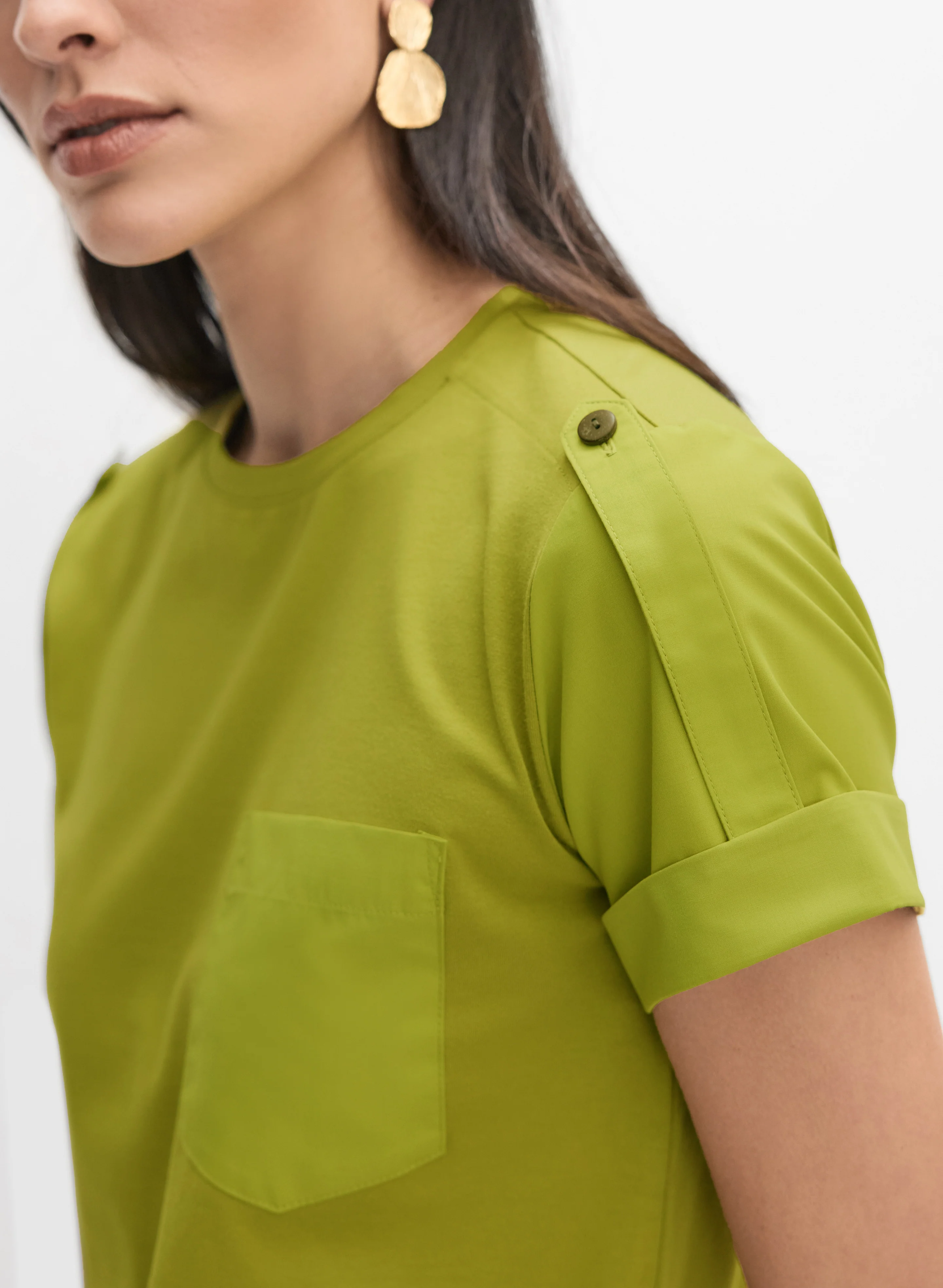 Satin Detail T-Shirt - Image 2