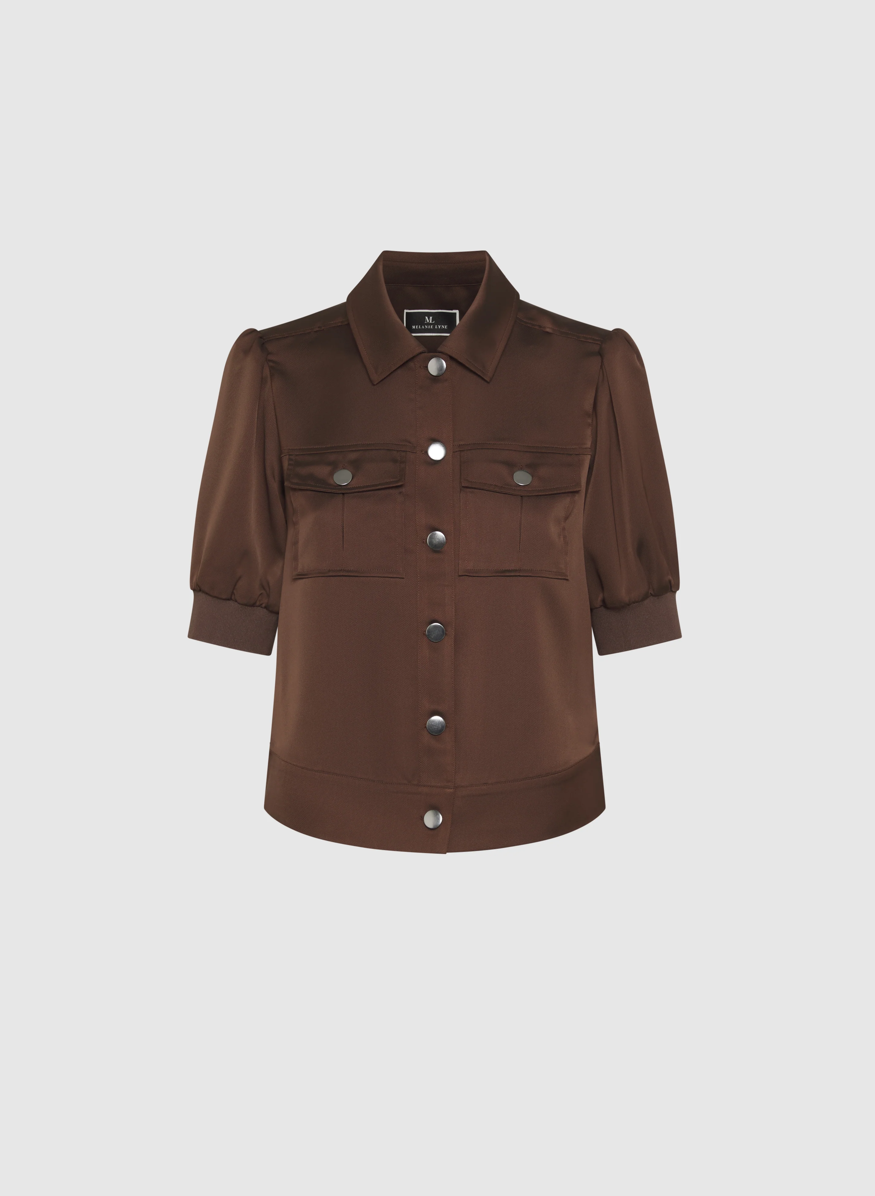 Satin Puff Sleeve Jacket - Image 5