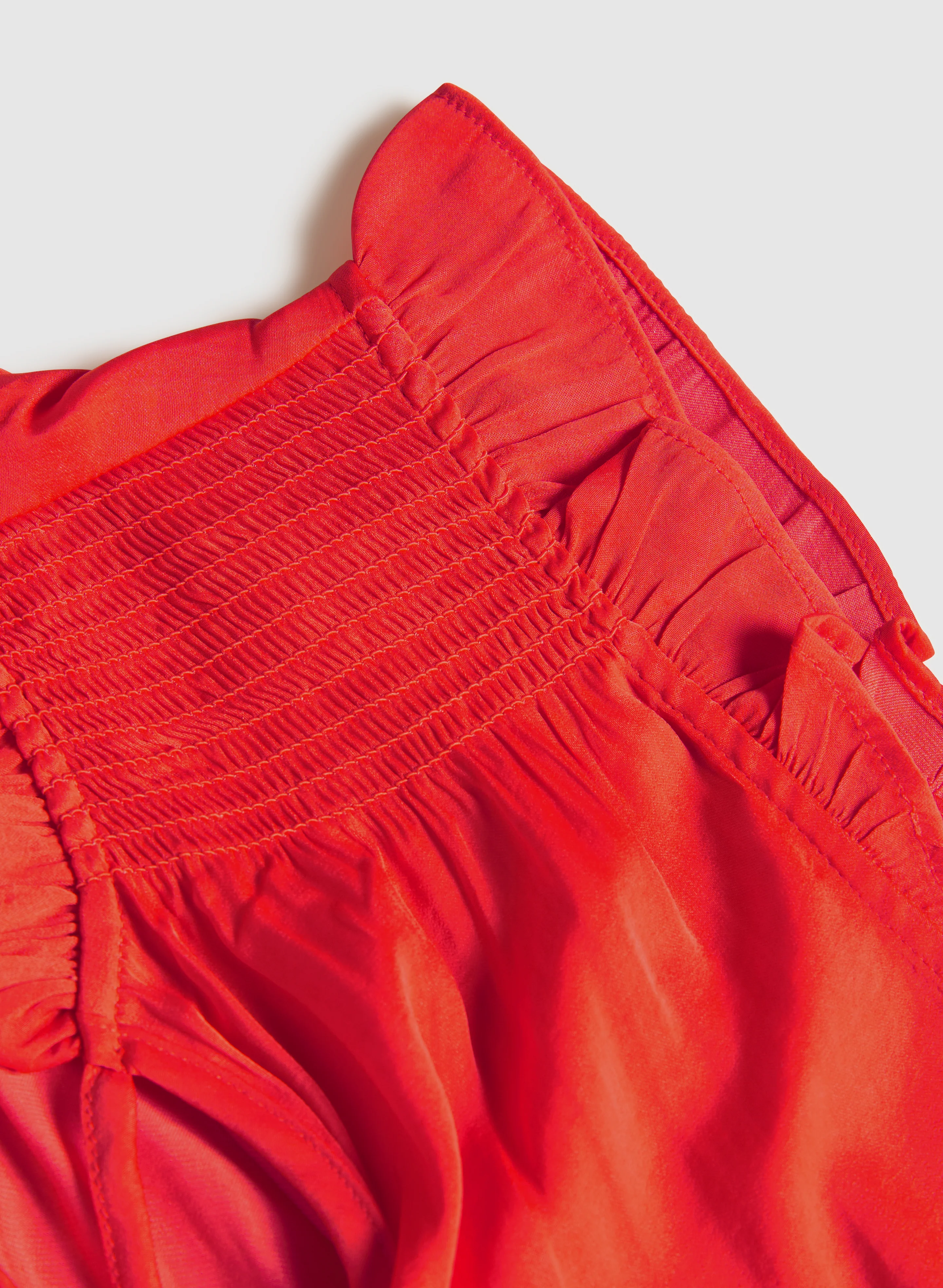 Satin Ruffle Shoulder Blouse - Image 7