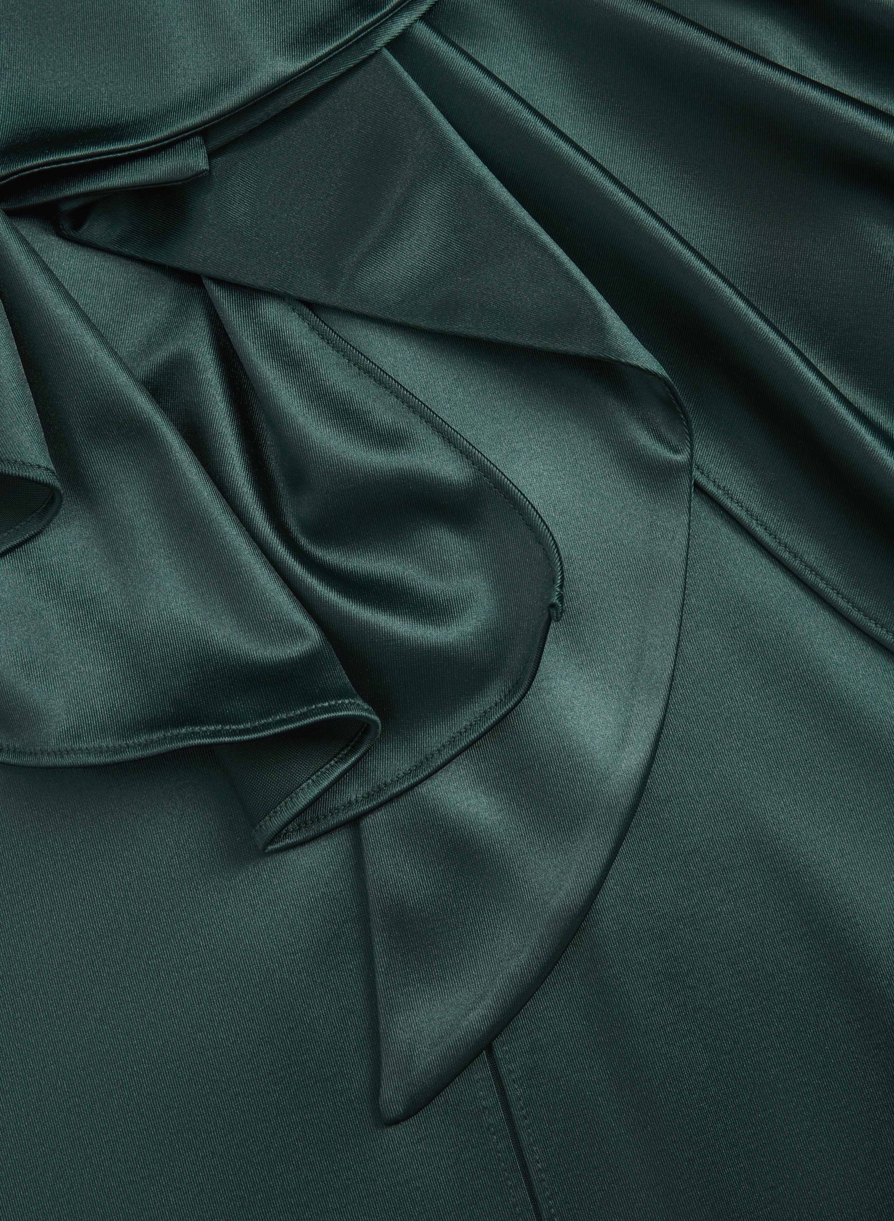 Satin Slit Dress - Image 6