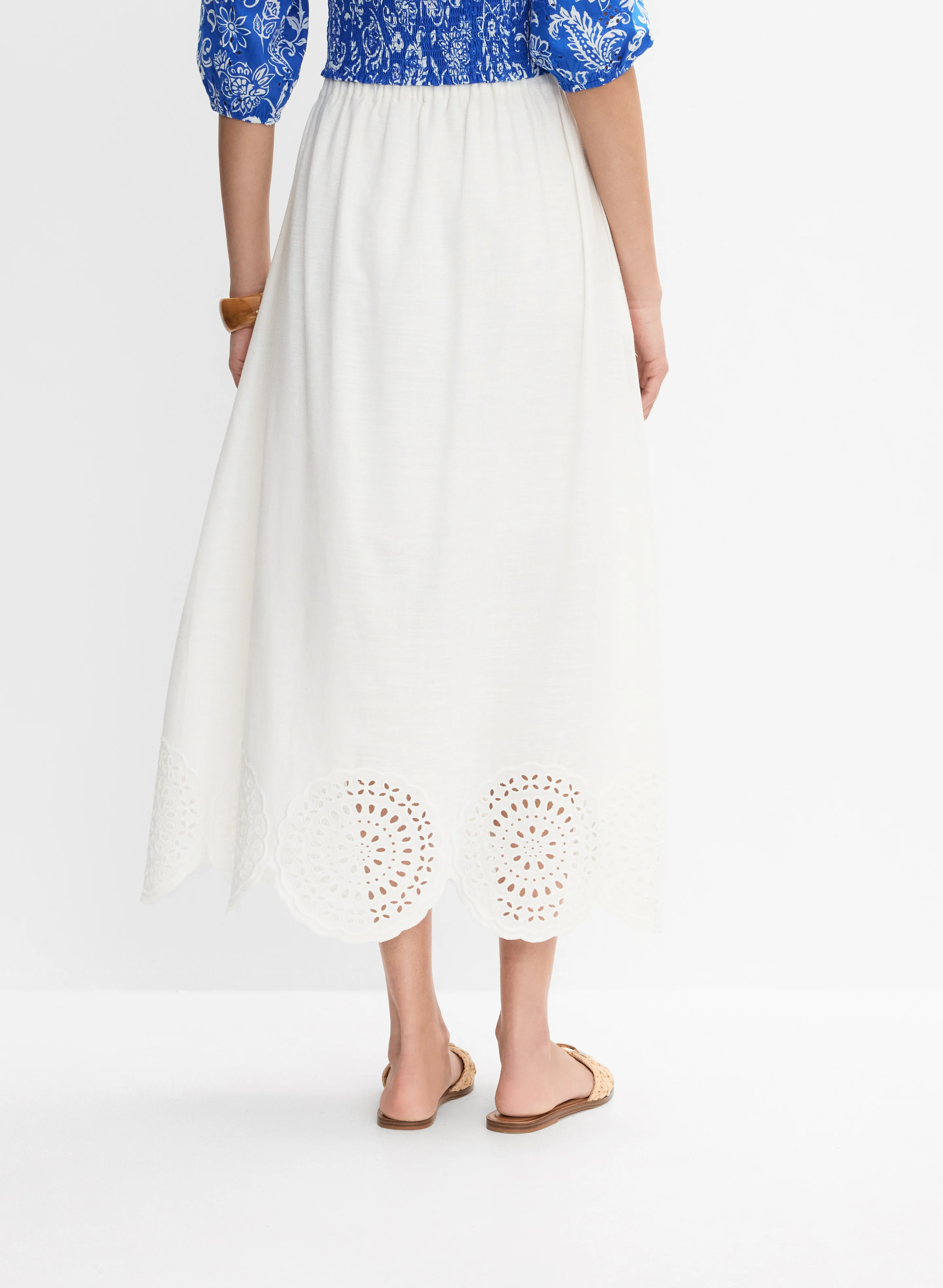 Scalloped Hem Maxi Skirt - Image 2