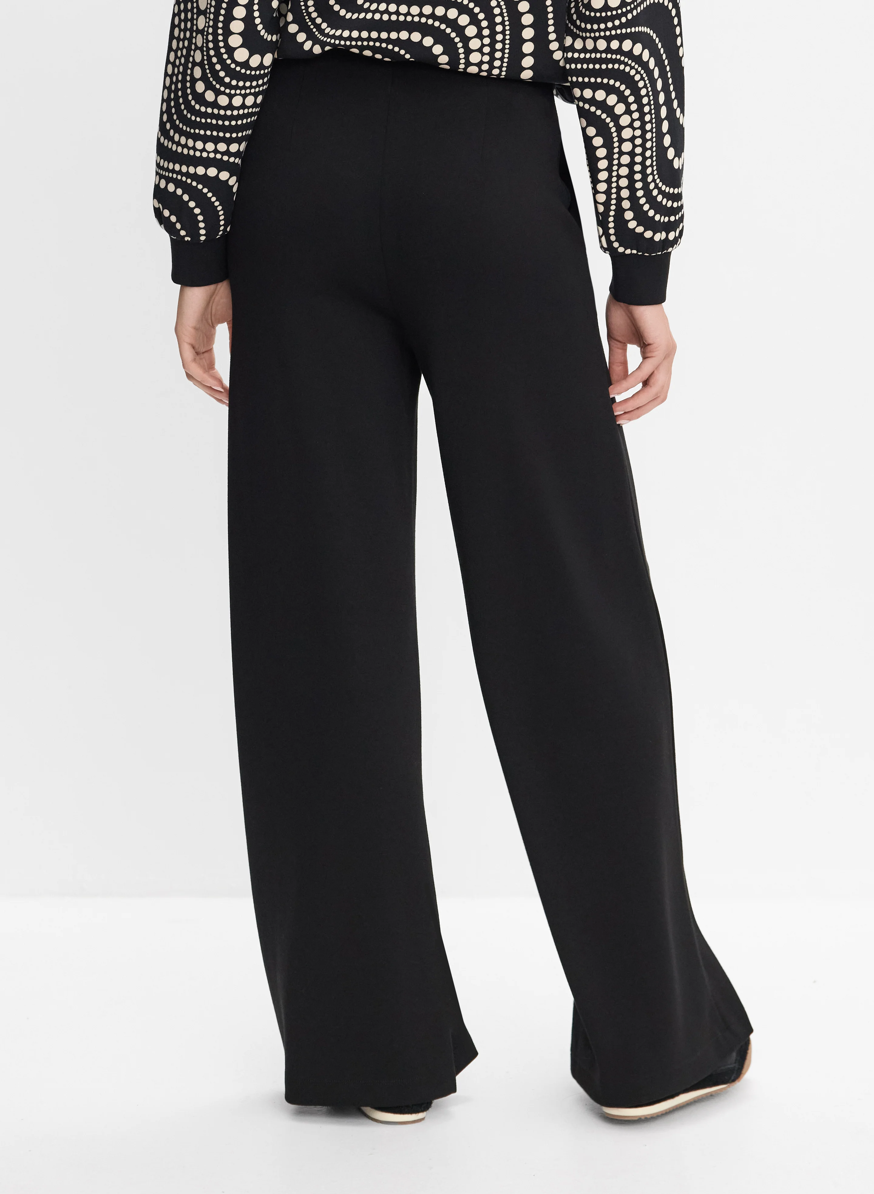 Seam Detail Wide-Leg Pants - Image 2