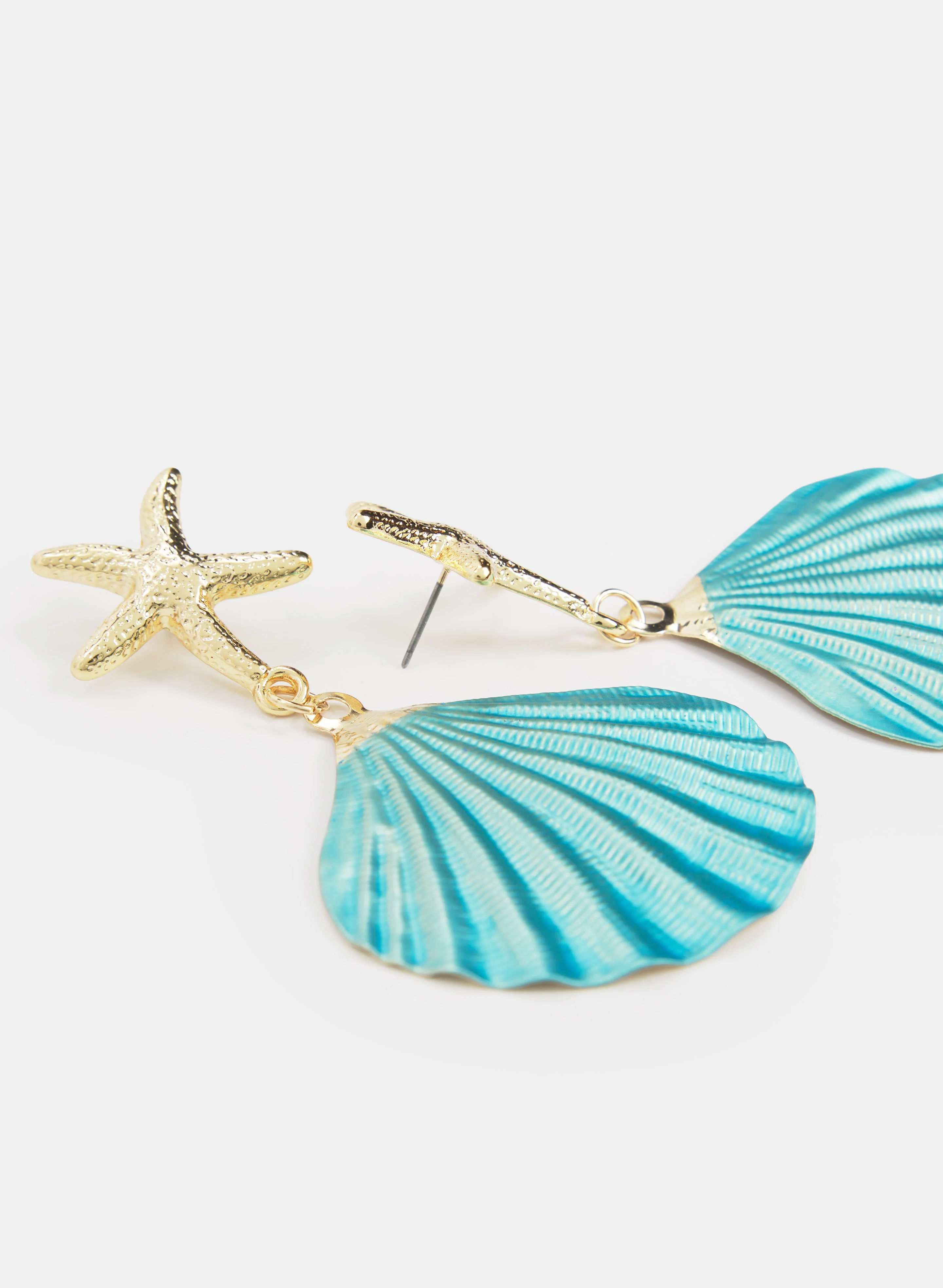 Seashell Drop Earrings - Image 2