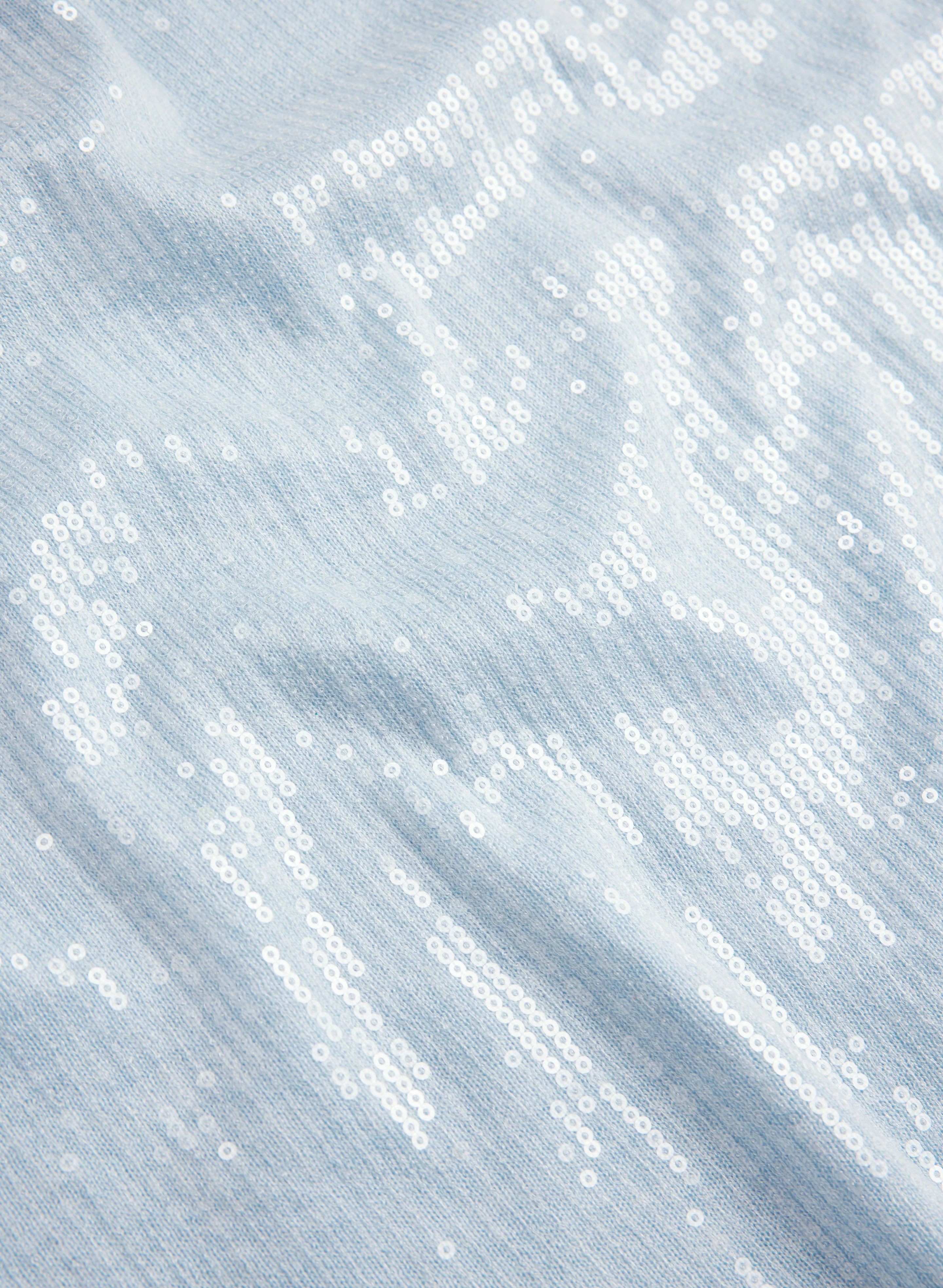 Sequin Crew Neck Pullover - Image 7