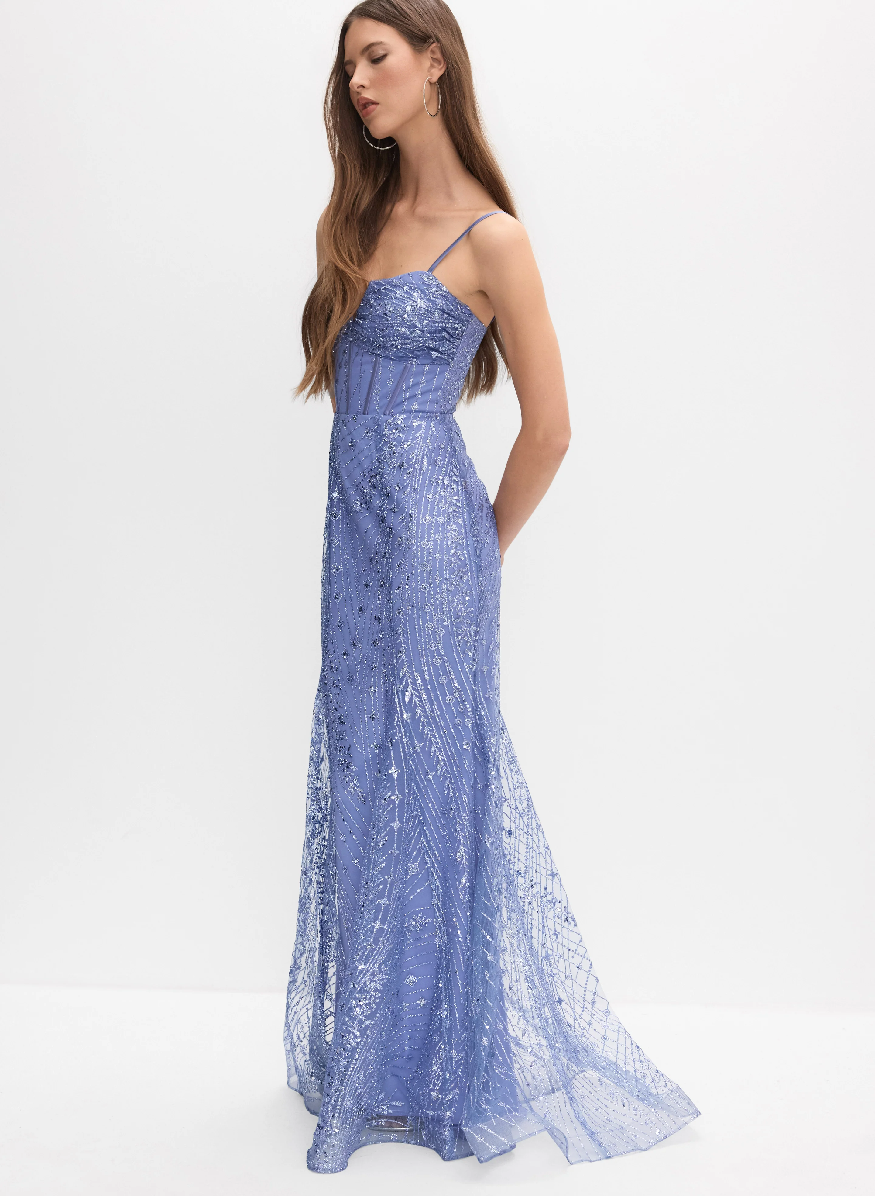 Sequin Fitted Dress - Image 2