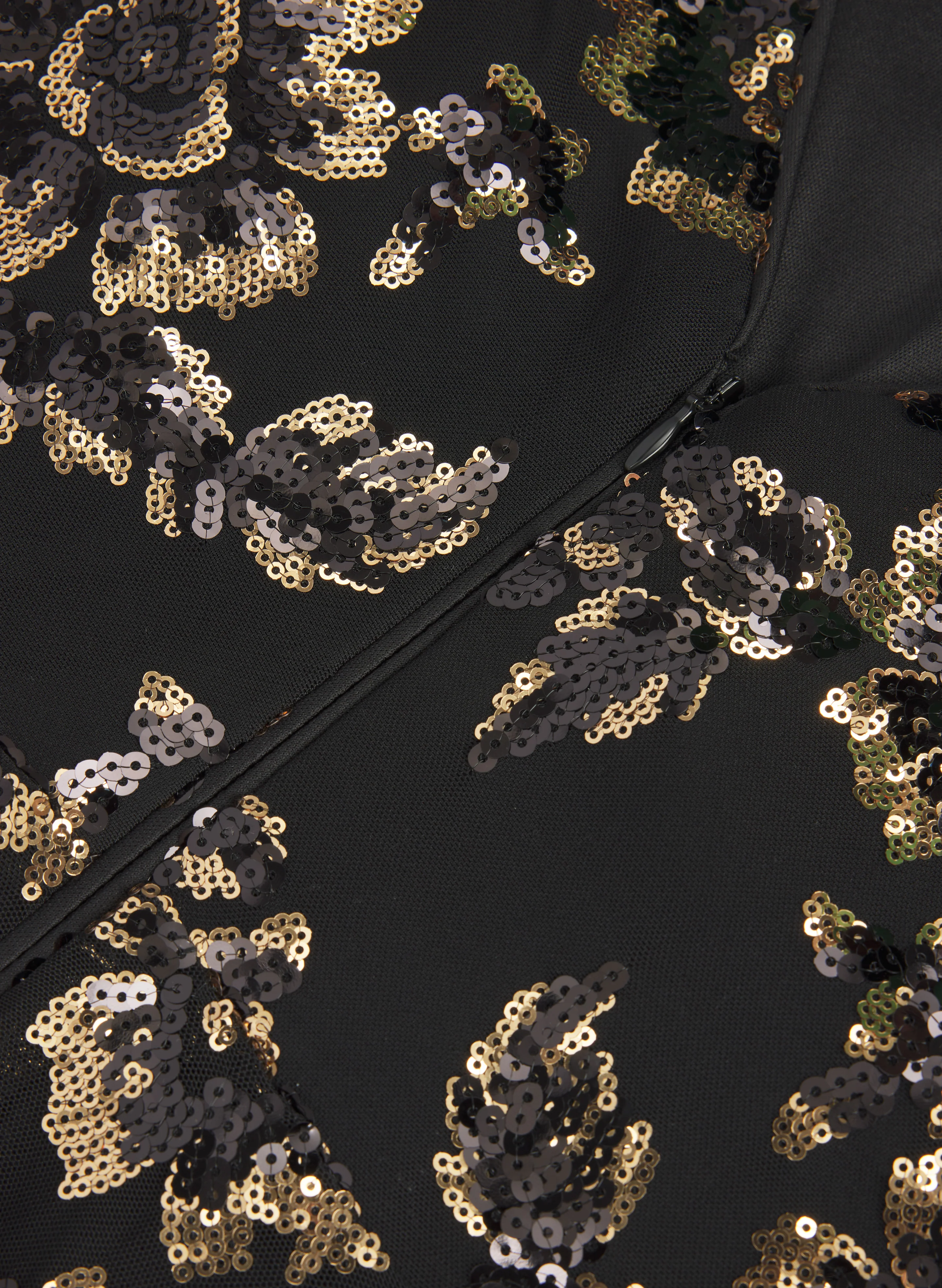 Sequin Floral Dress - Image 7