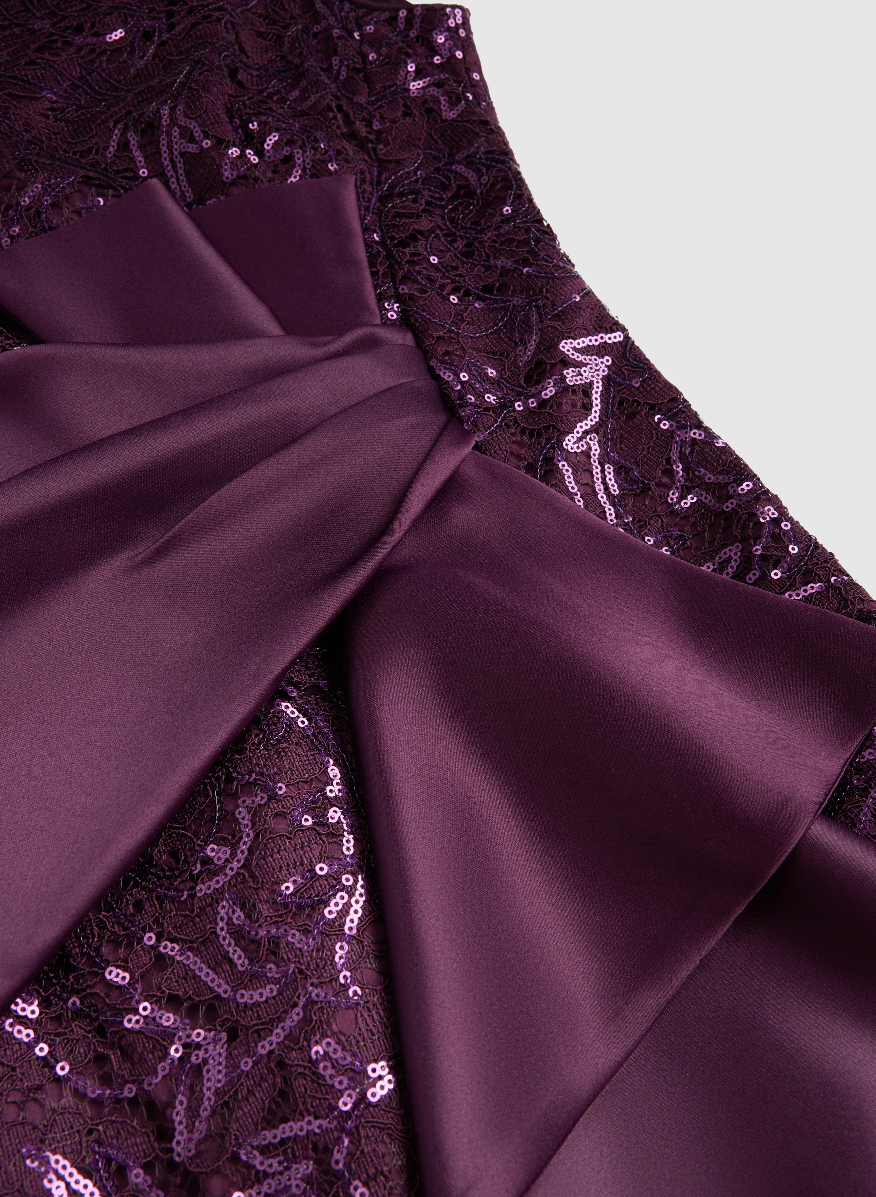 Sequin Ruffle Detail Gown - Image 7