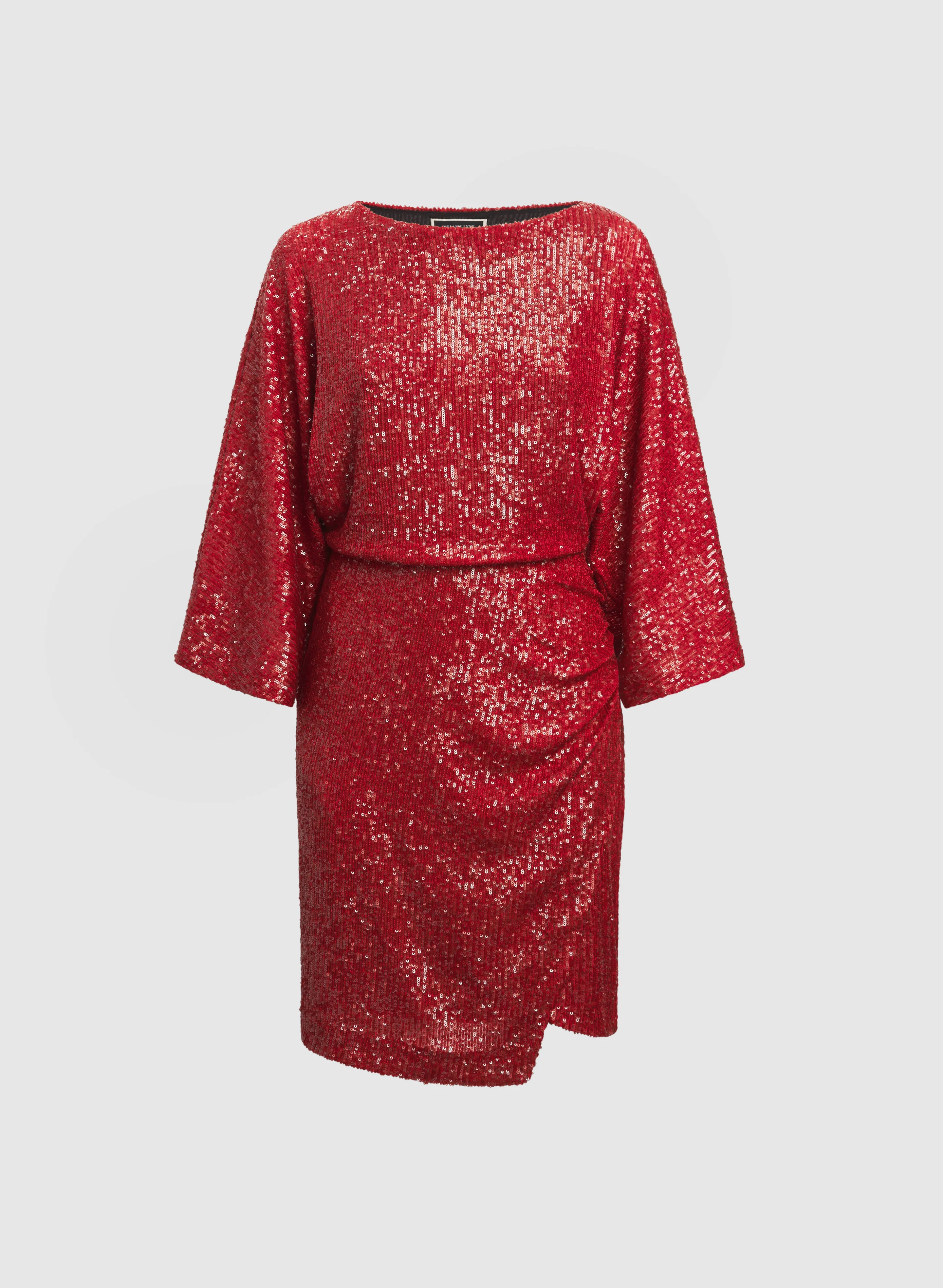 Sequined Flare Sleeve Dress - Image 5
