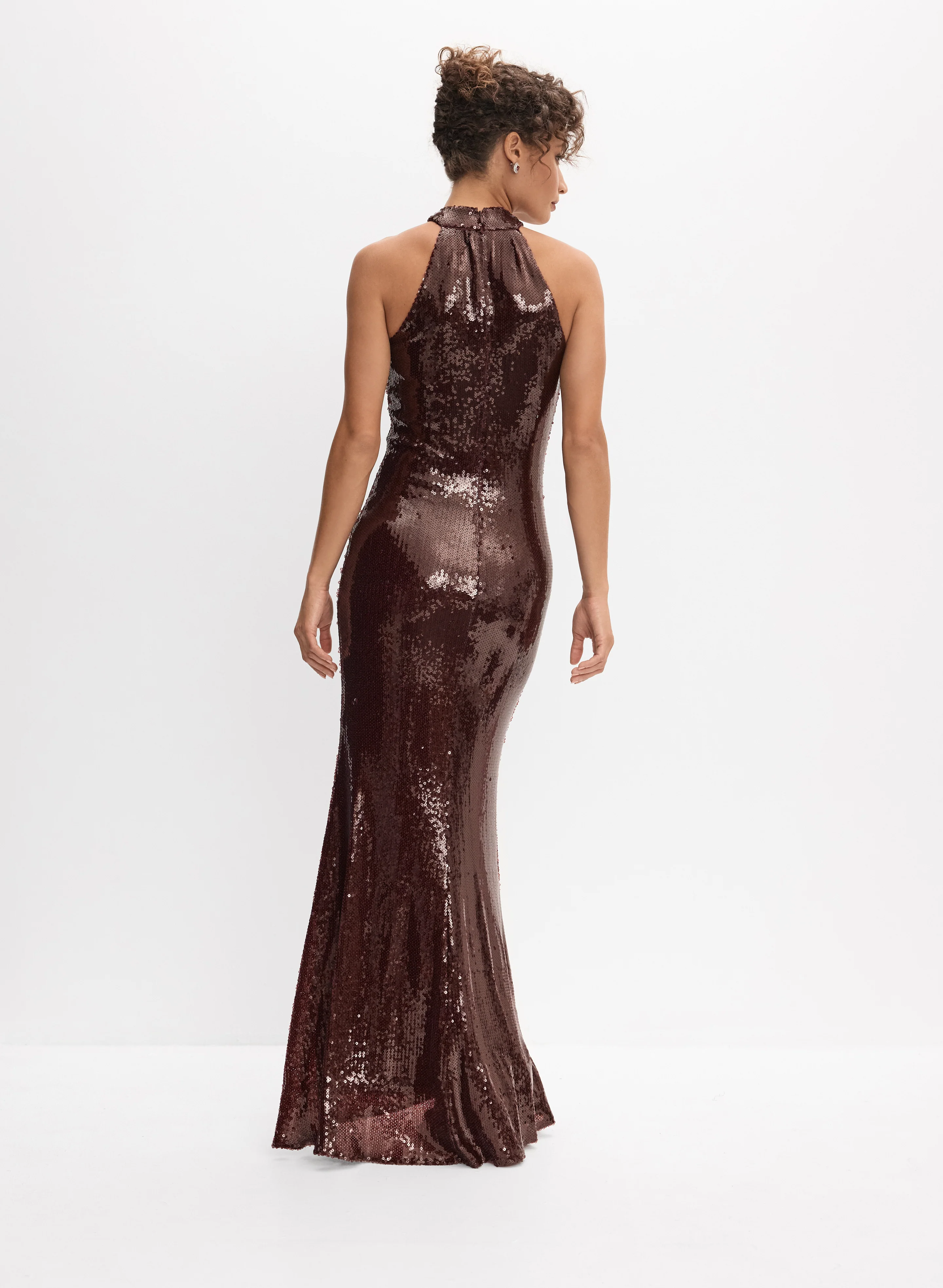 Sequined Halter Neck Dress - Image 4
