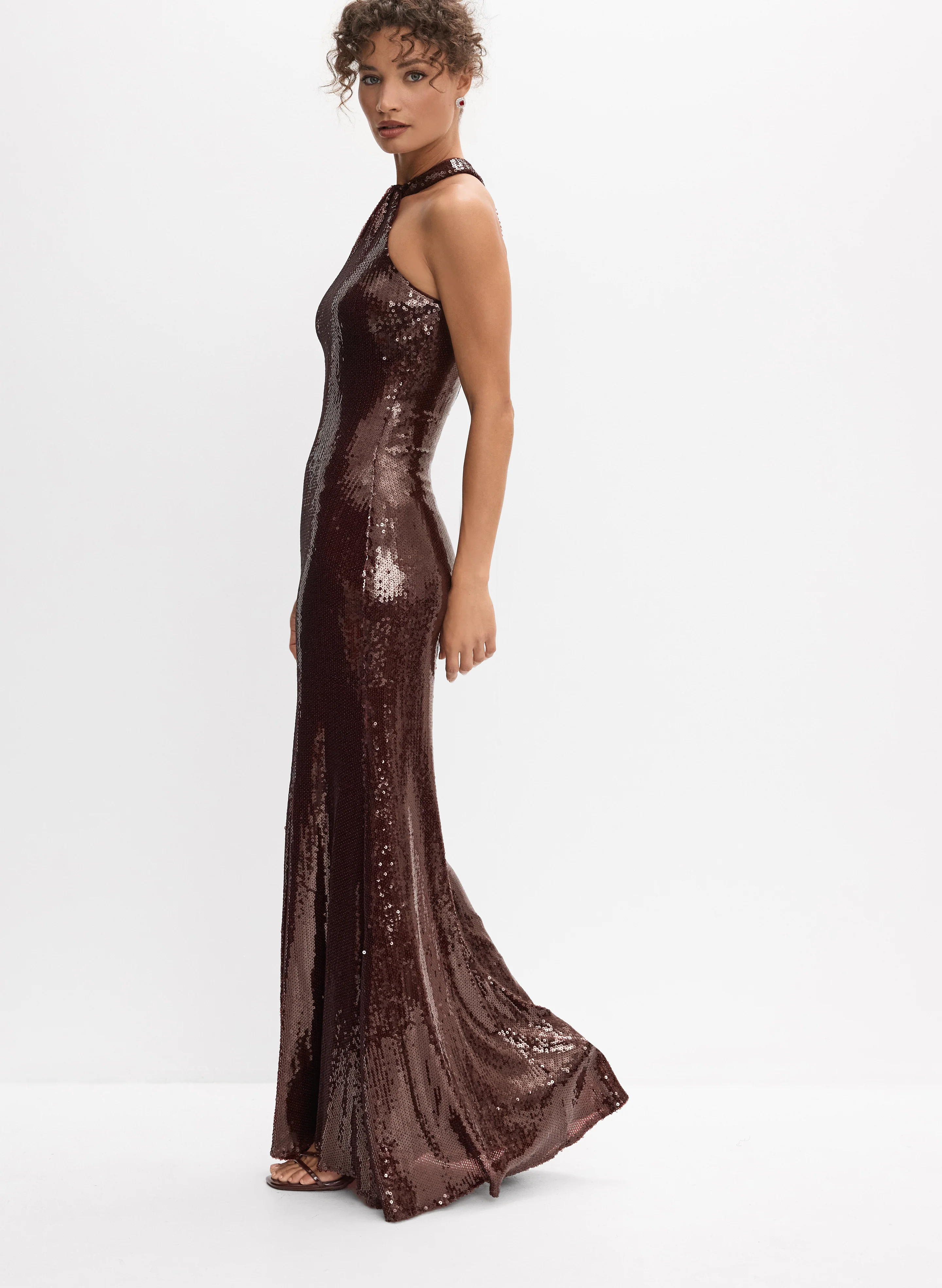Sequined Halter Neck Dress - Image 7