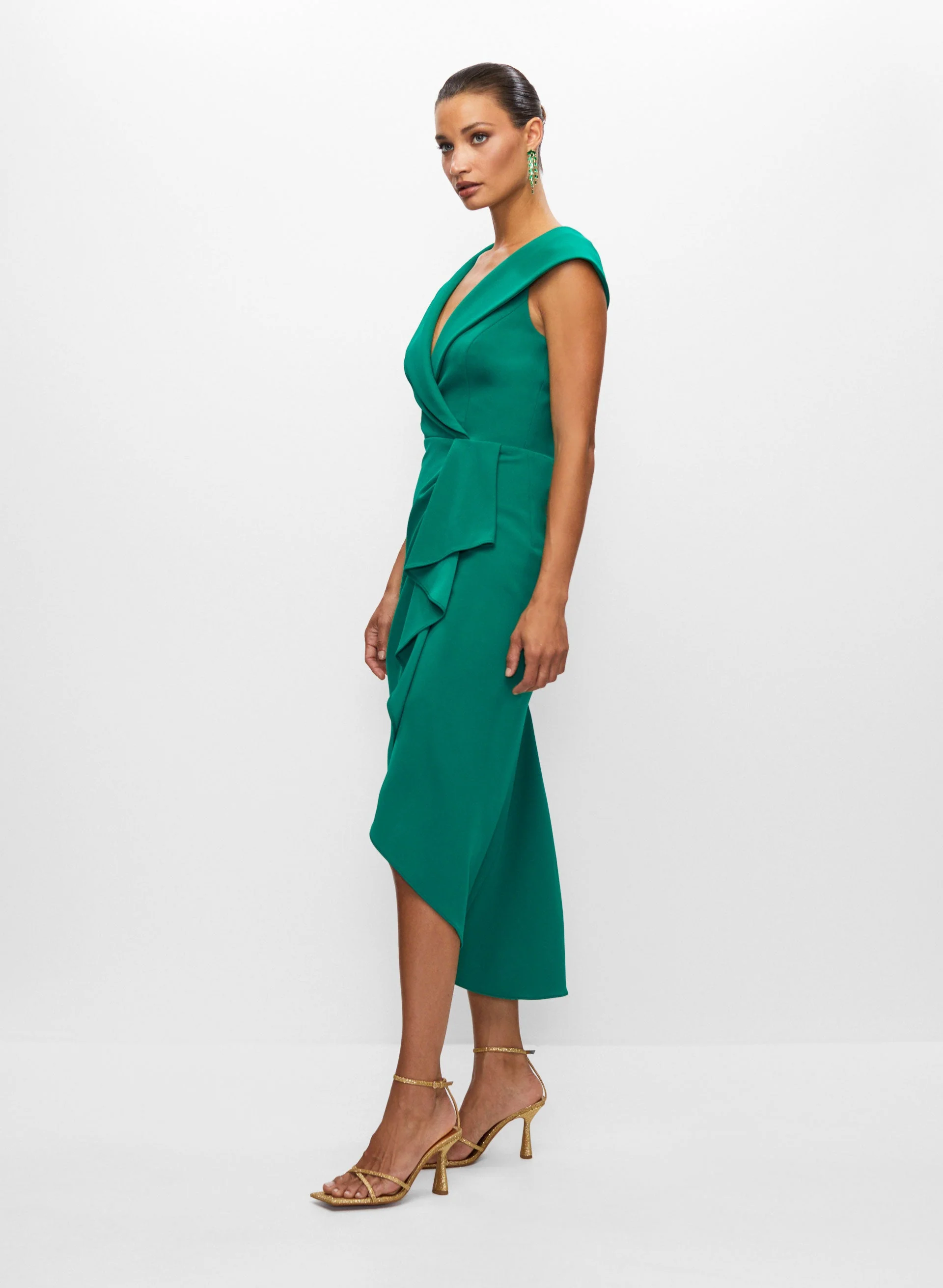Shawl Collar Dress - Image 3