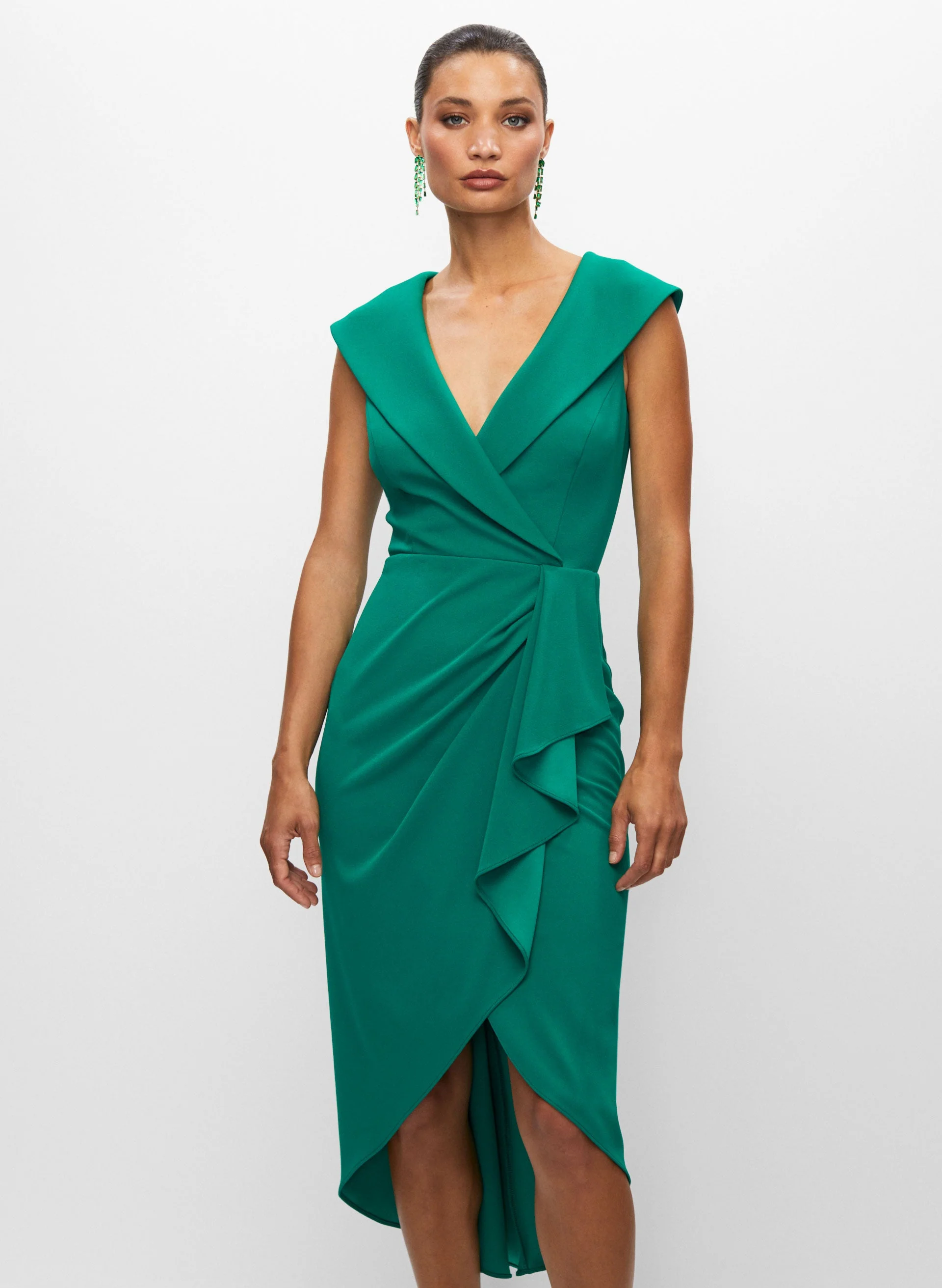 Shawl Collar Dress - Image 5