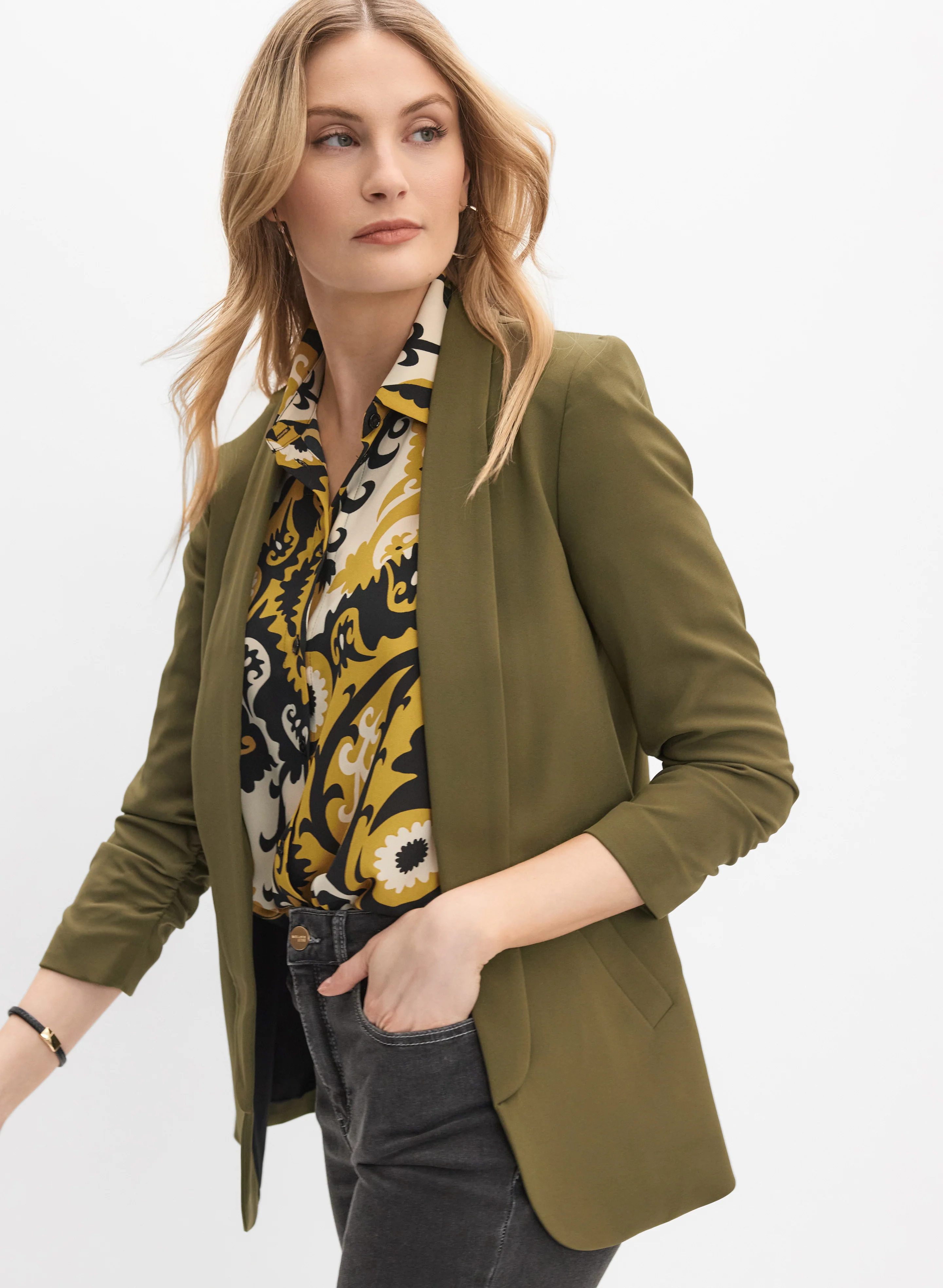 Shawl Collar Blazer - Image 4