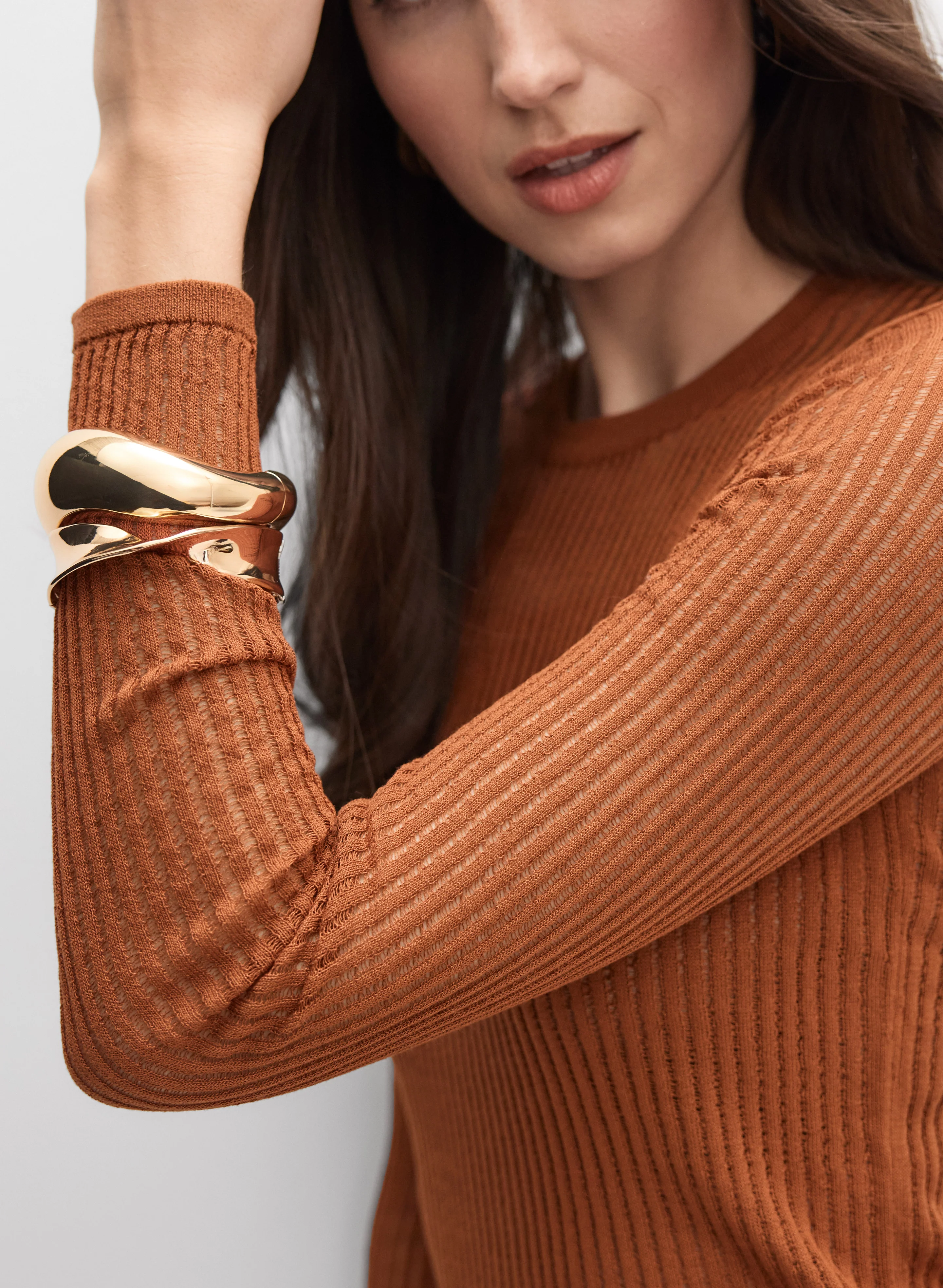 Sheer Insert Pullover - Image 2