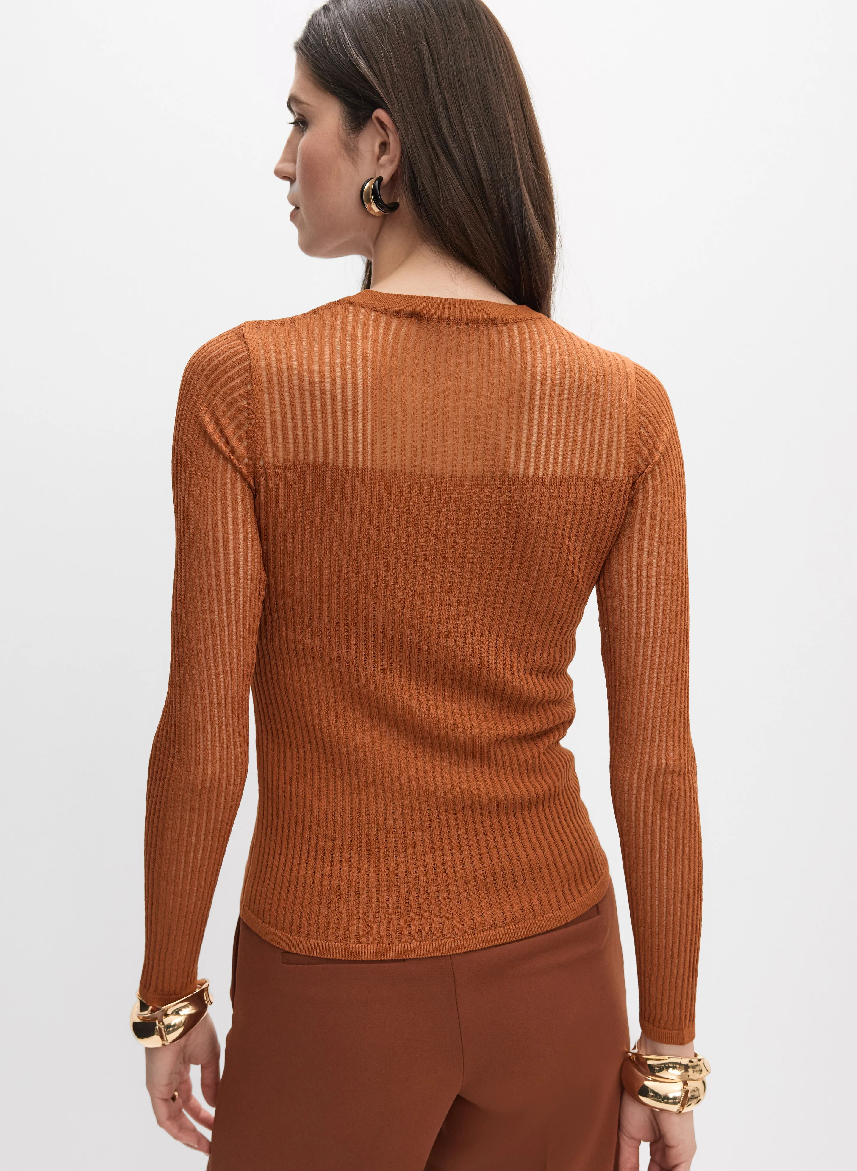 Sheer Insert Pullover - Image 4