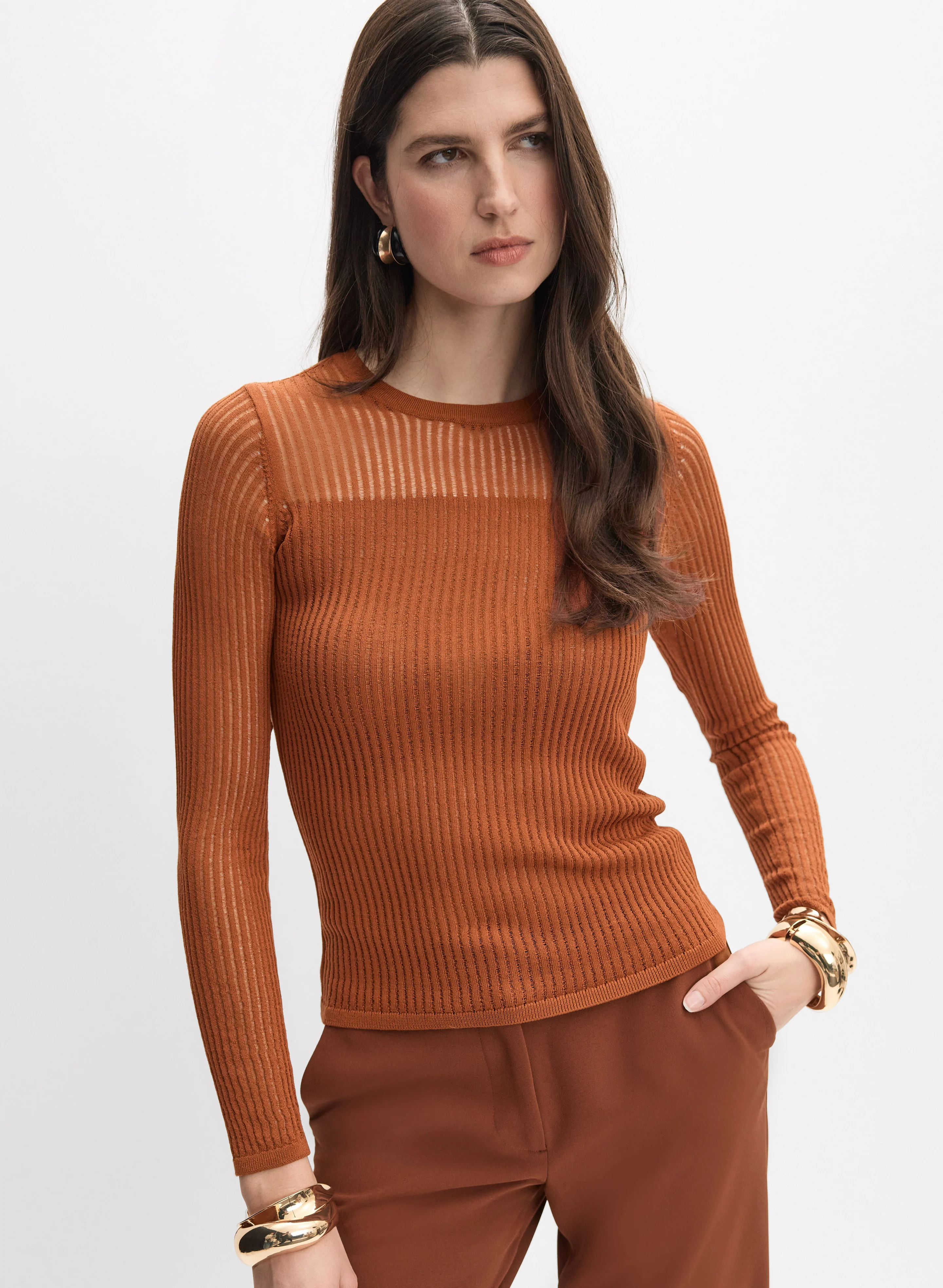 Sheer Insert Pullover - Image 5