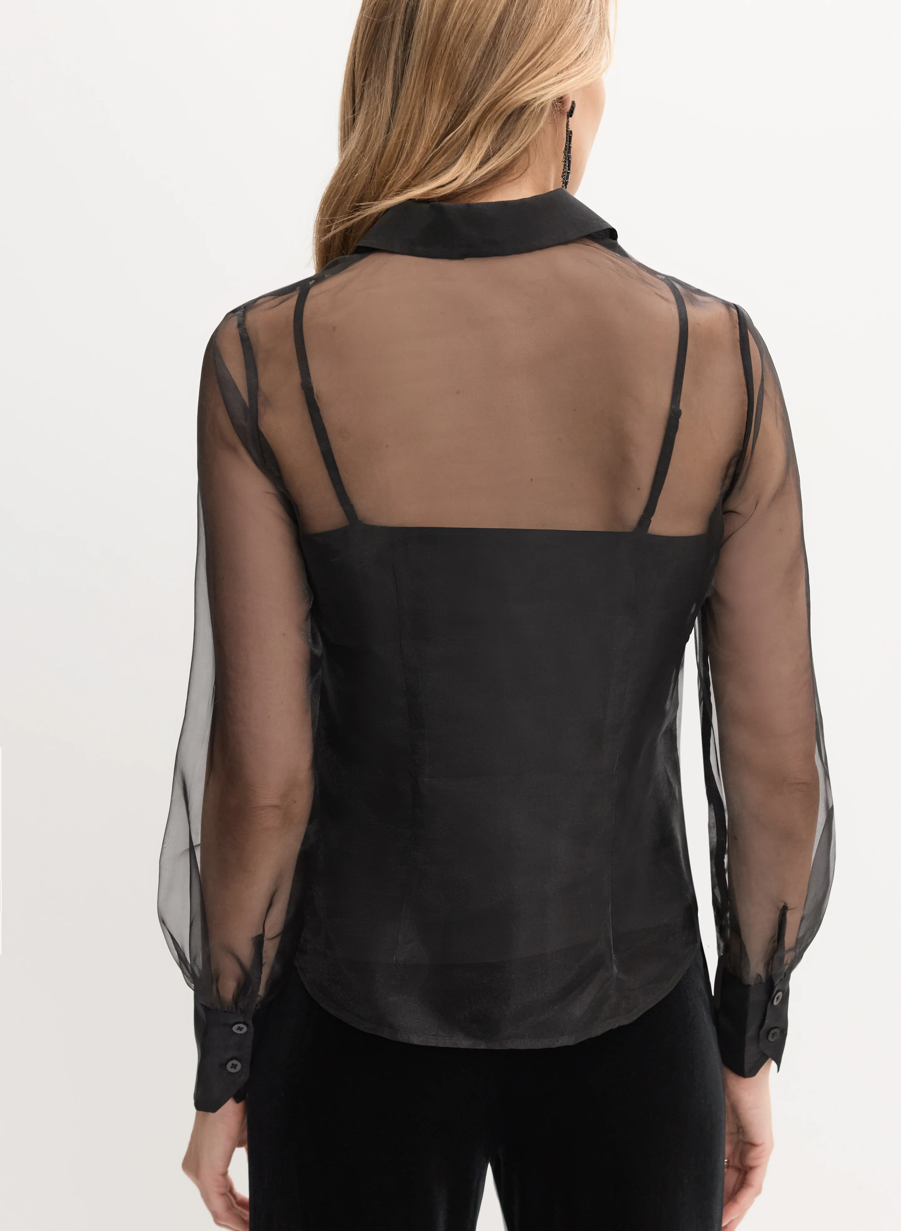 Sheer Organza Blouse - Image 4