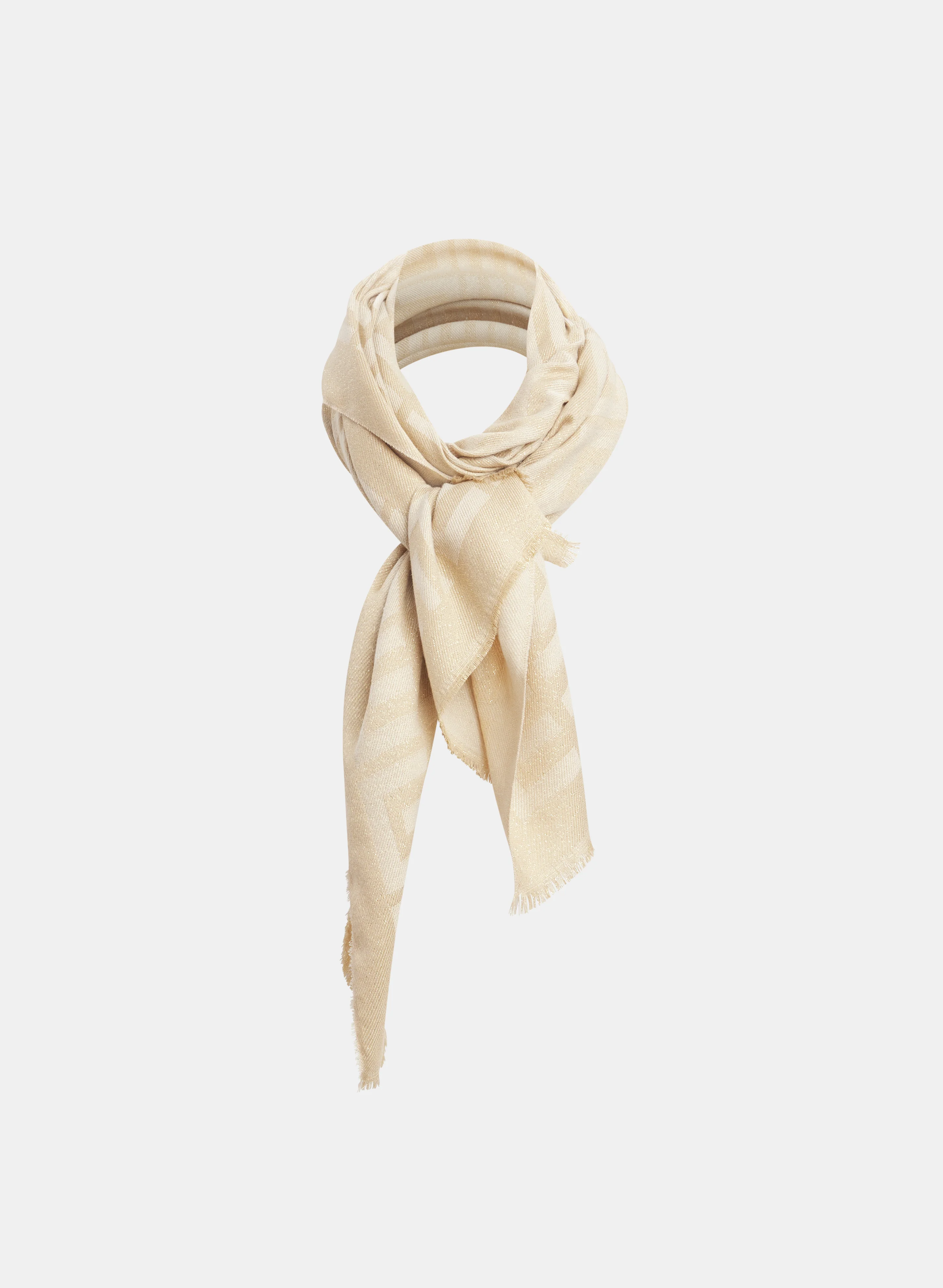 Shimmering Geometric Scarf