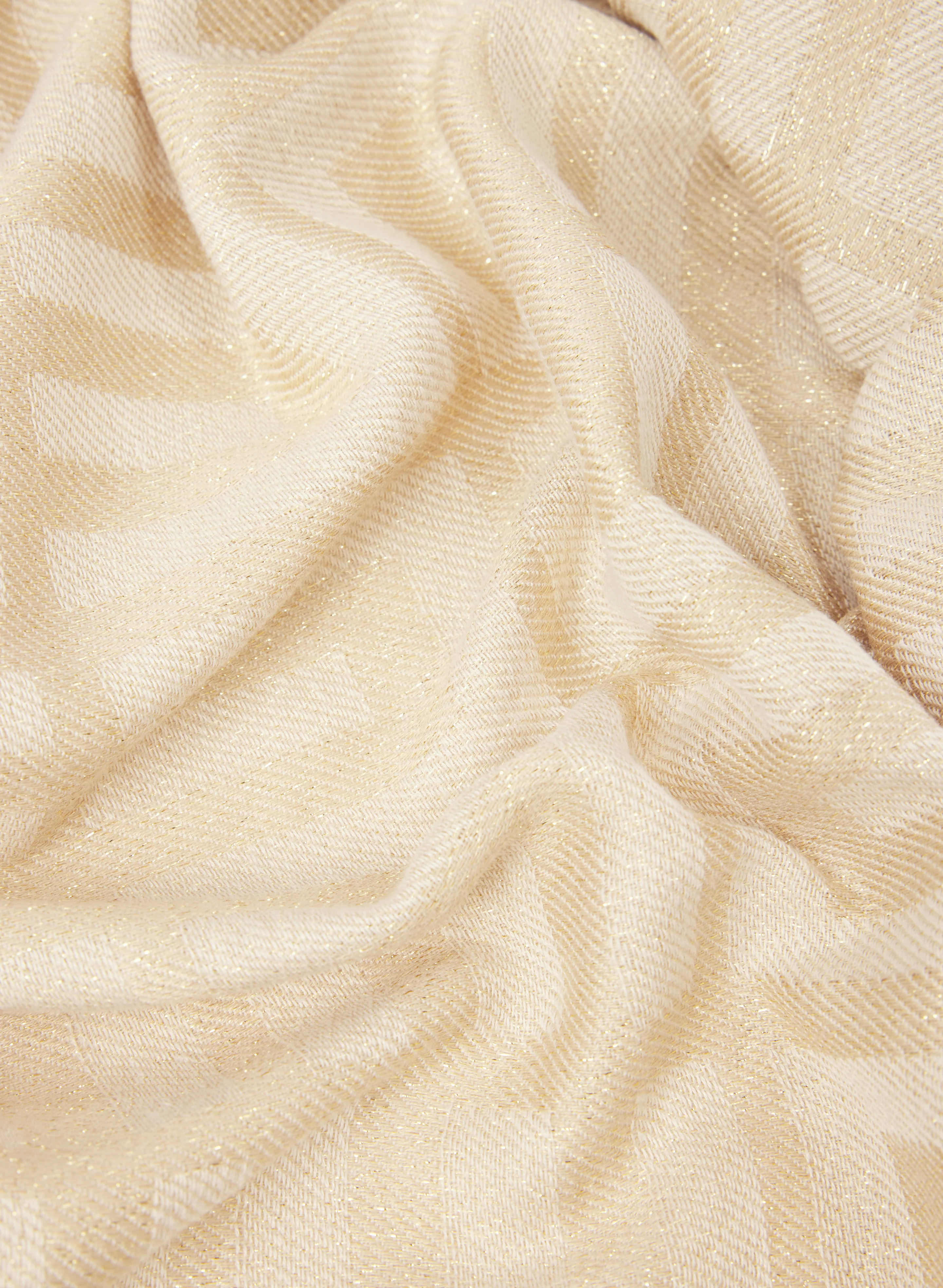 Shimmering Geometric Scarf - Image 2