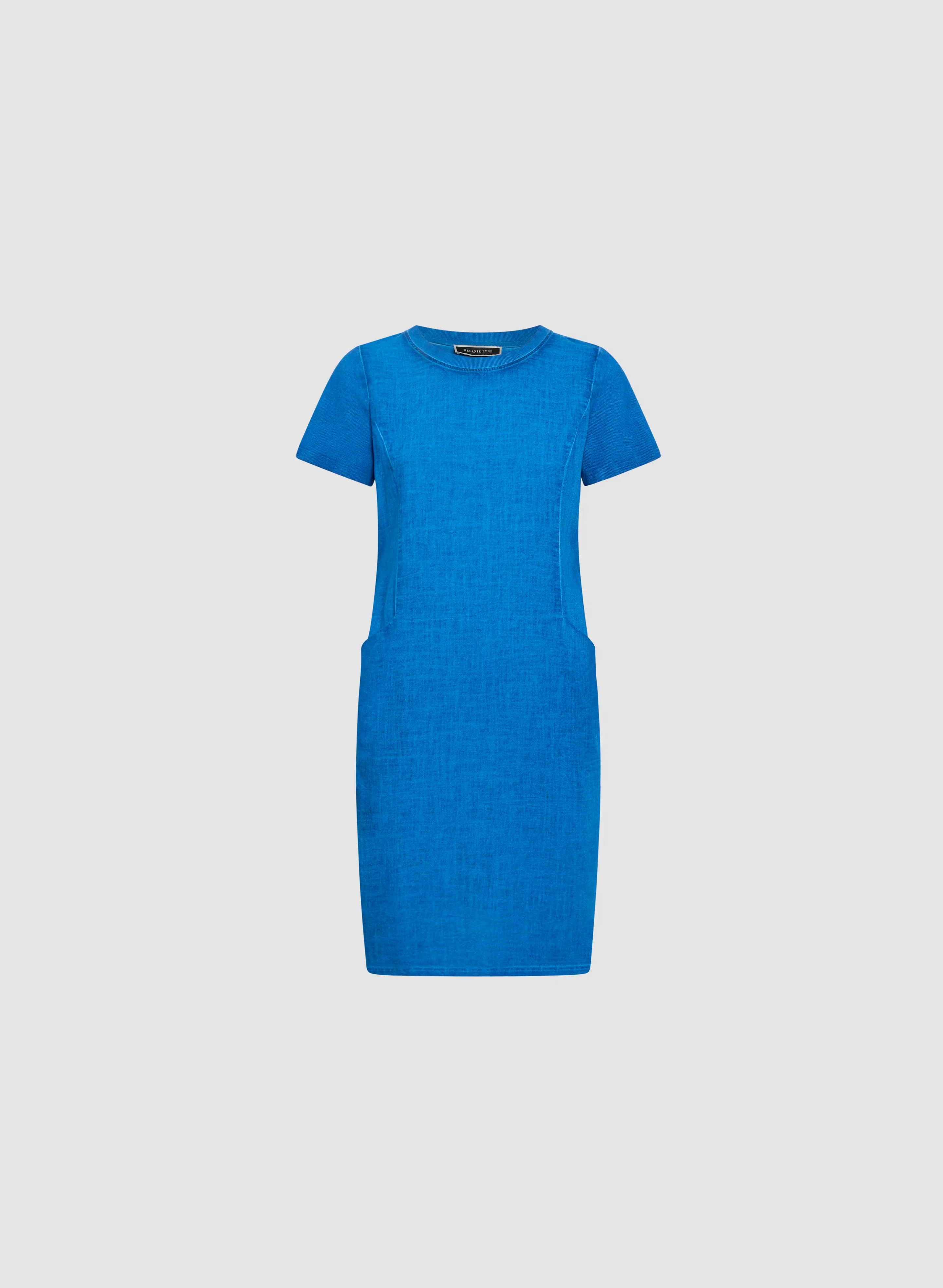 Short Sleeve Linen-Blend Dress - Image 6