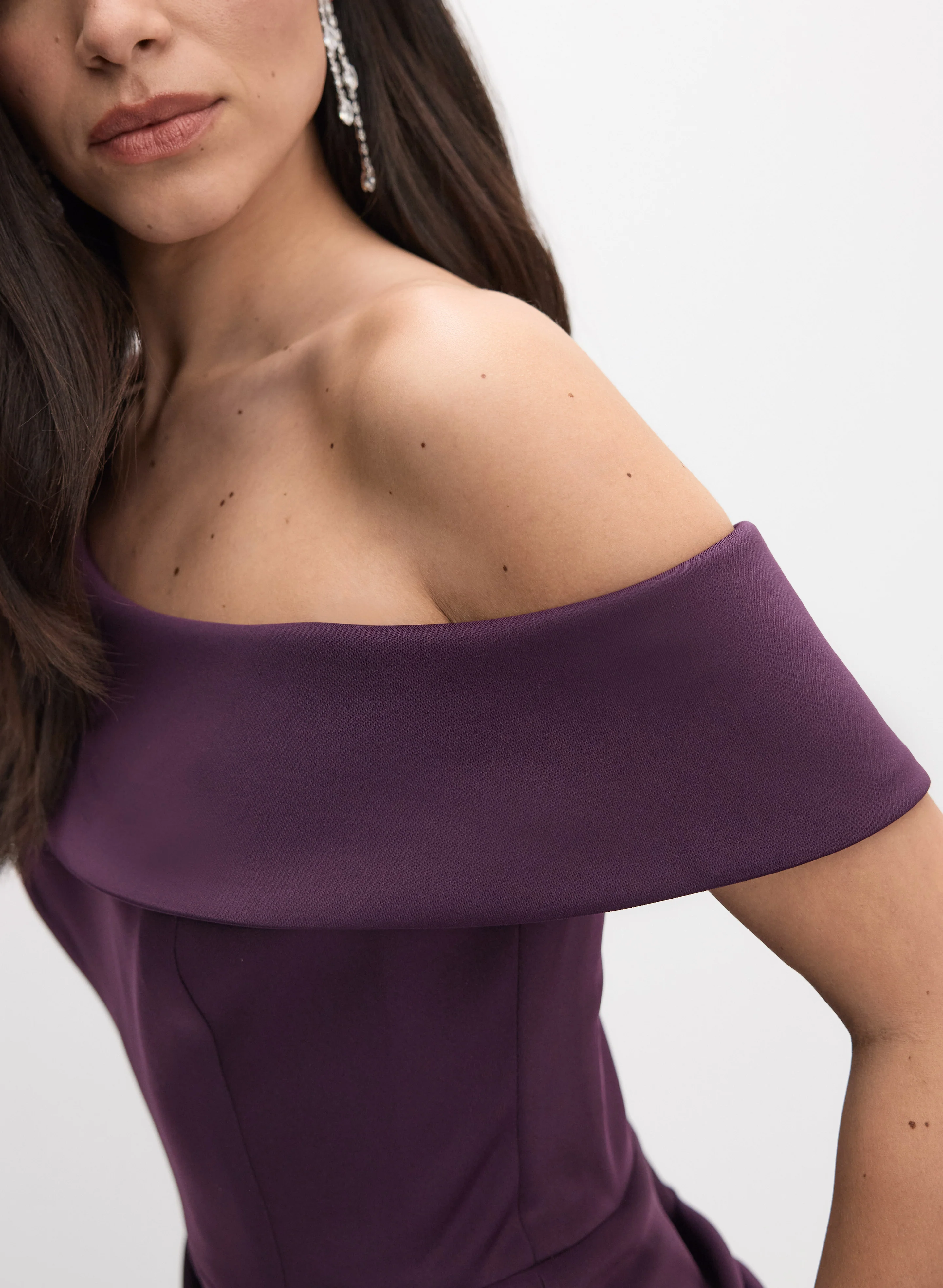 Single-Shoulder Fitted Dress - Image 5
