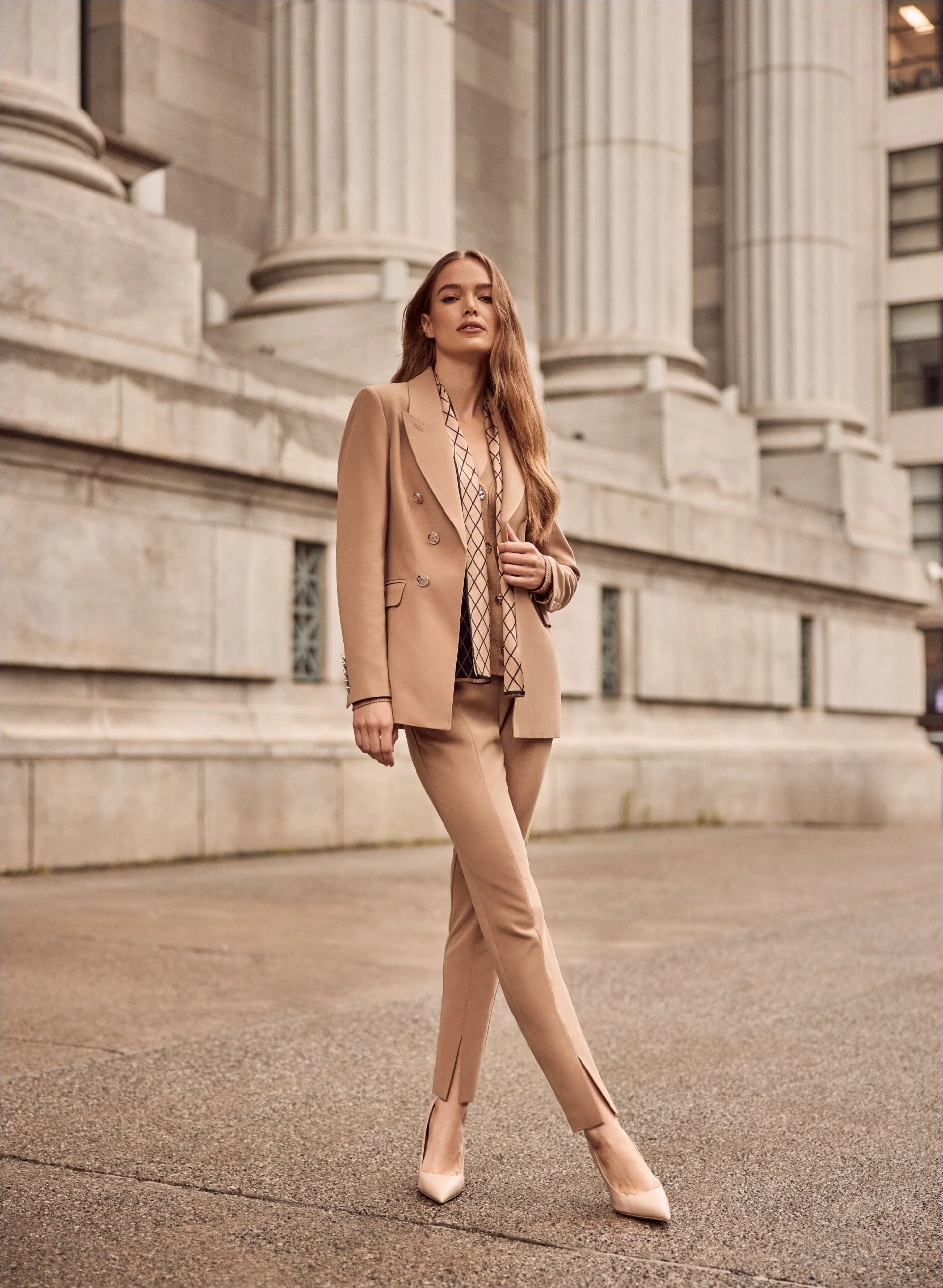 Six-Button Bi-Stretch Blazer - Image 4