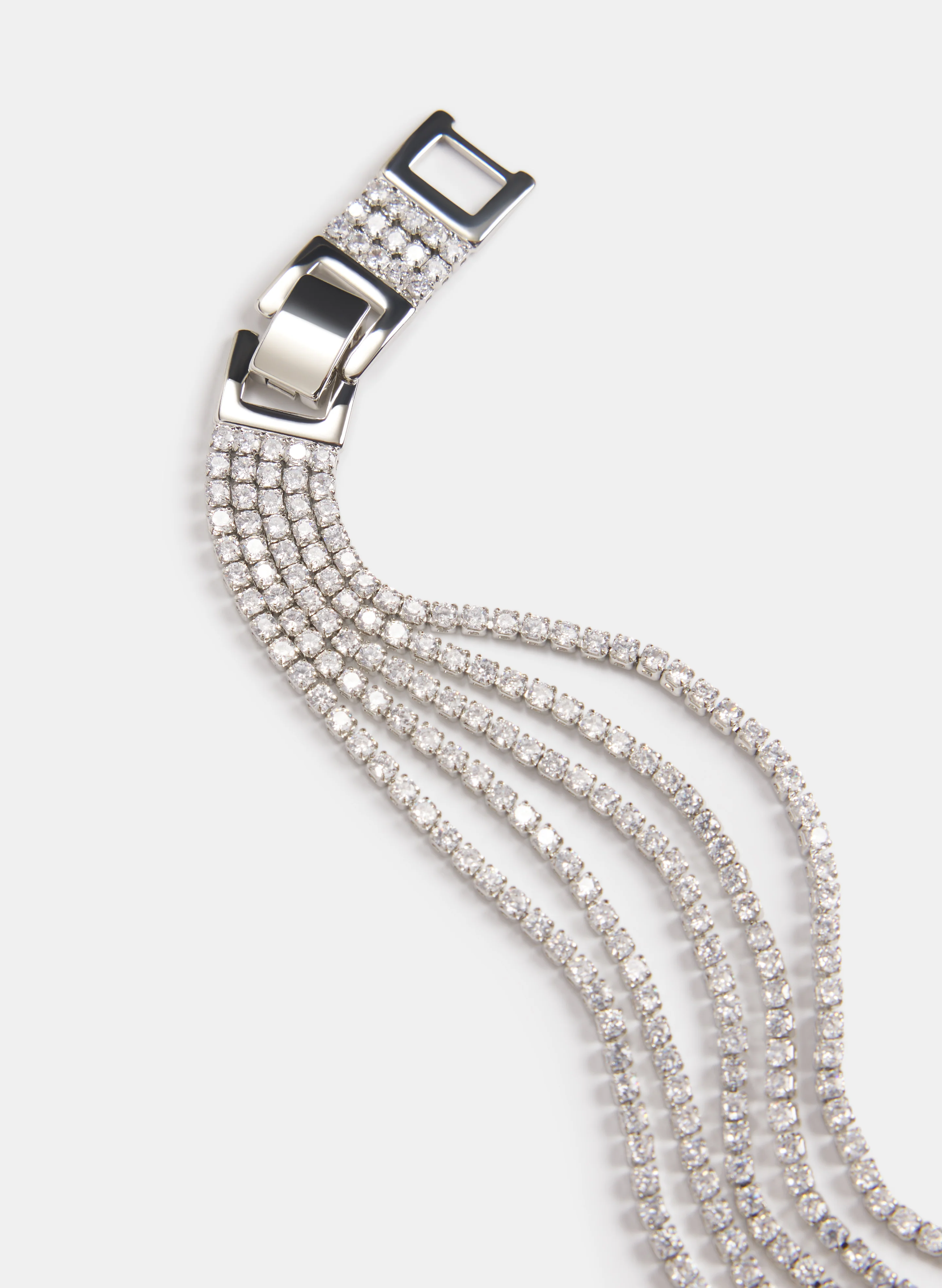 Six-Row Crystal Bracelet - Image 2