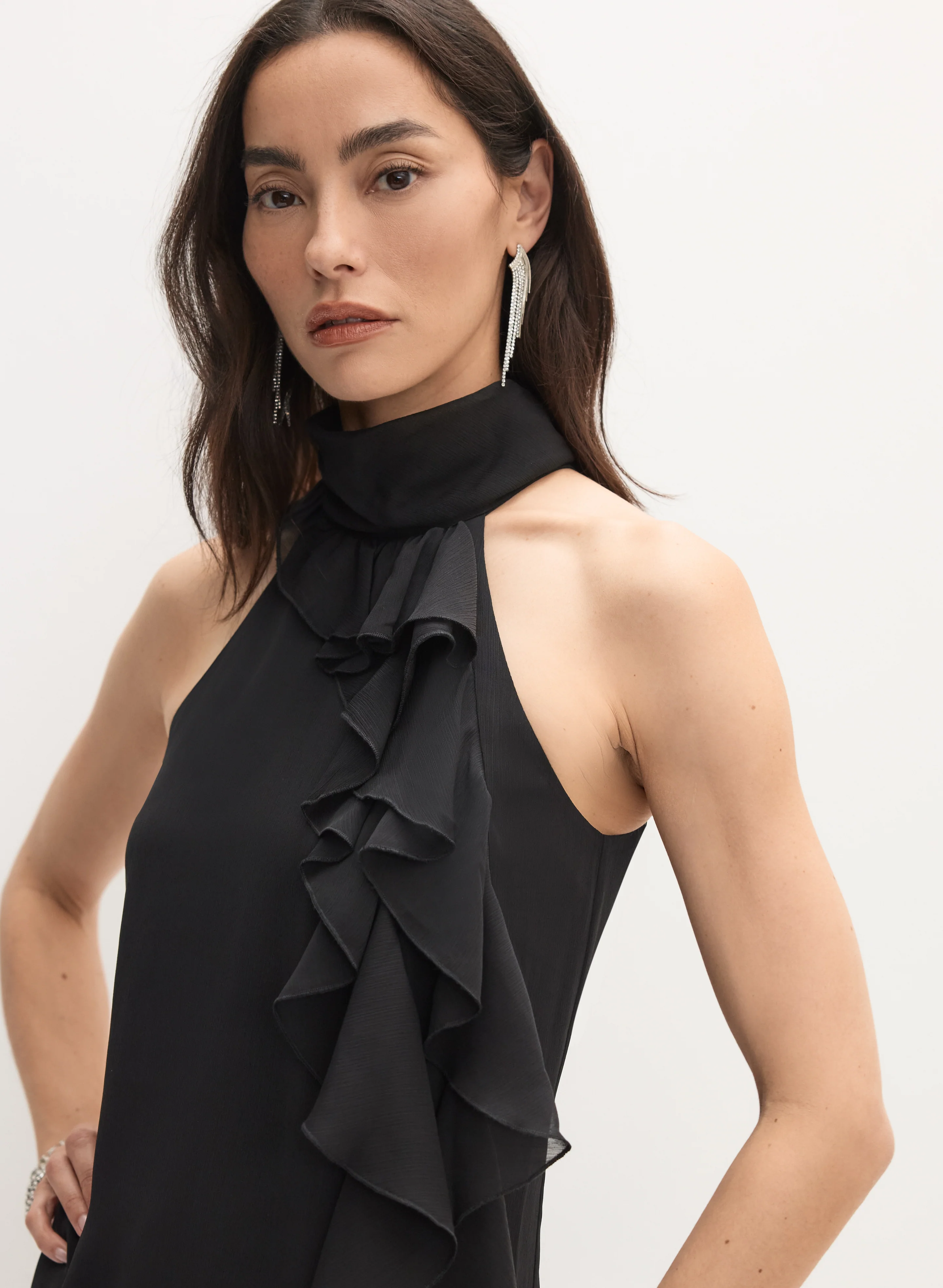 Sleeveless Chiffon Blouse - Image 2