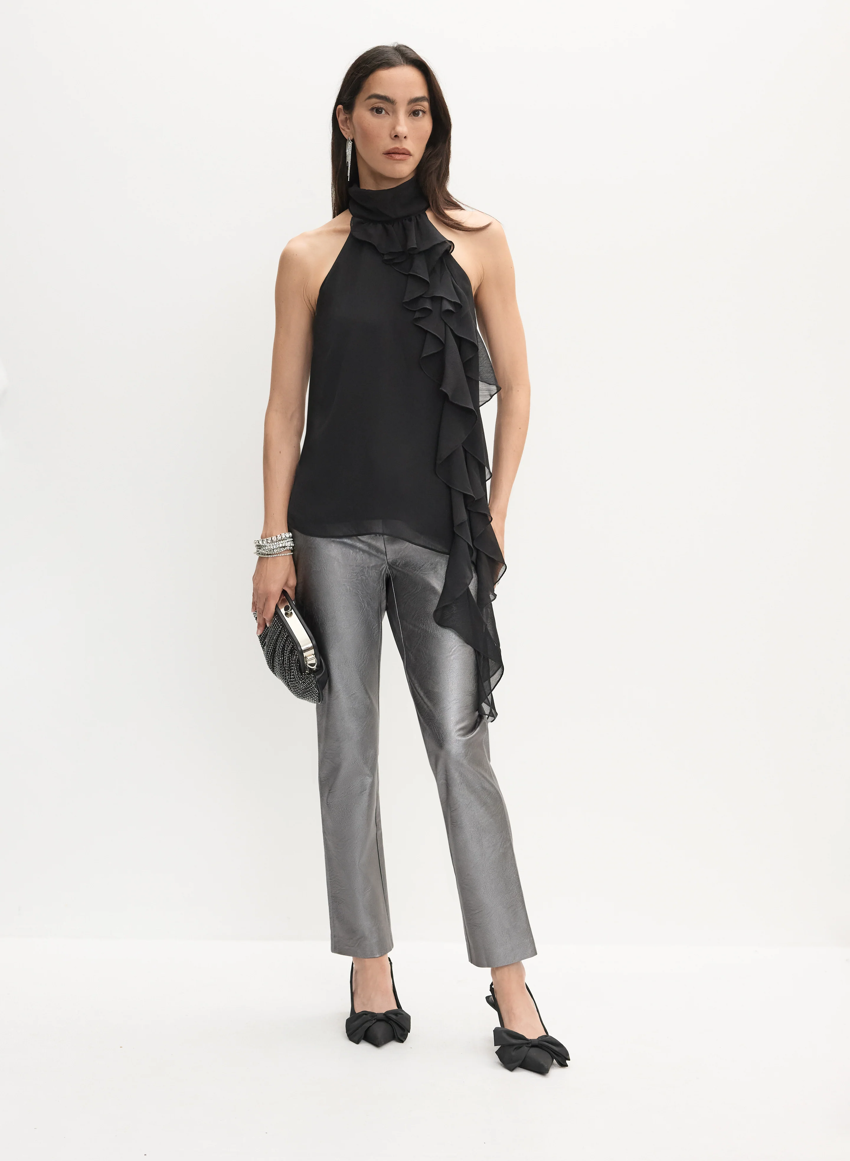 Sleeveless Chiffon Blouse - Image 3