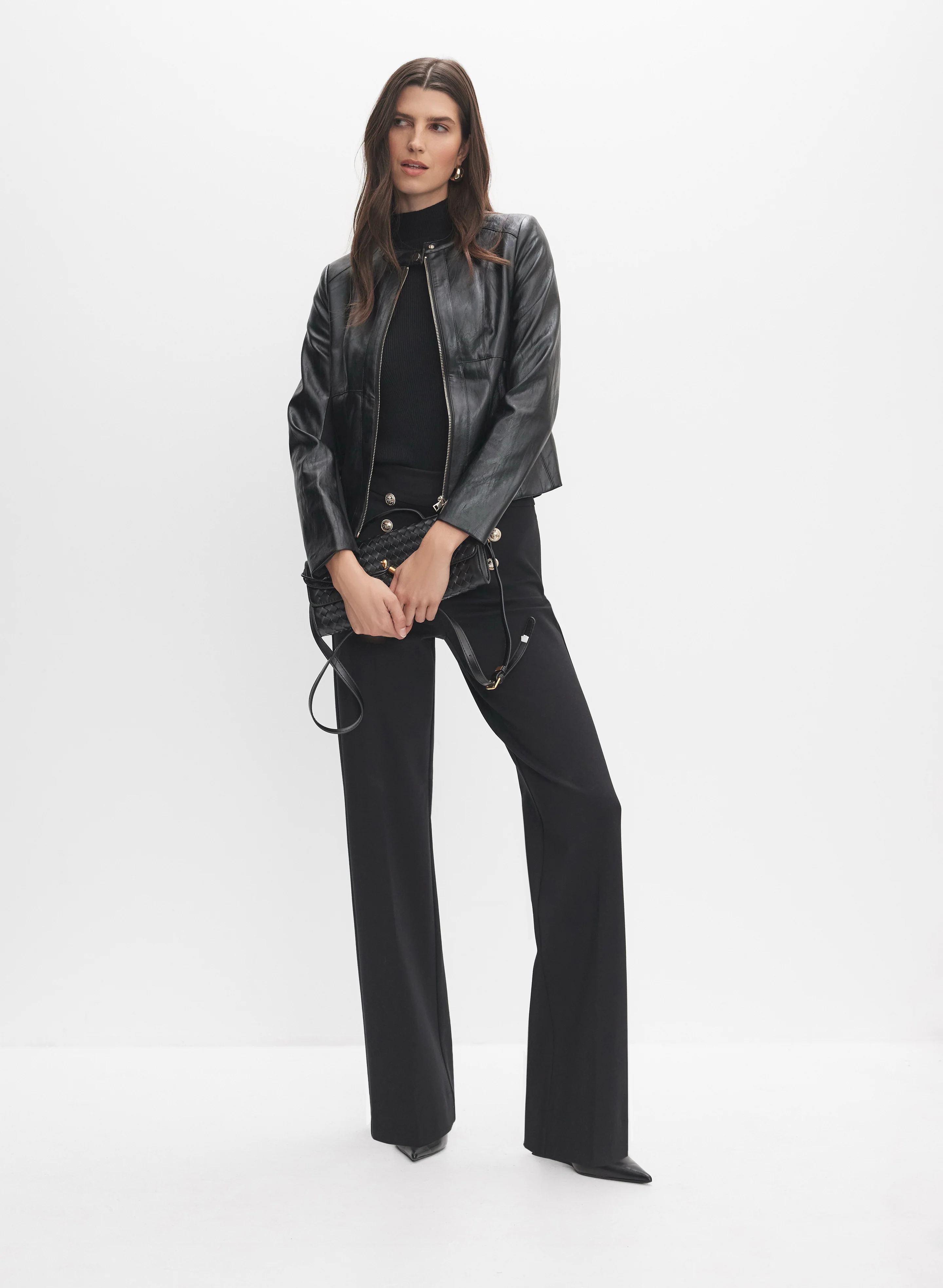 Sleeveless Mock Neck Sweater - Image 3