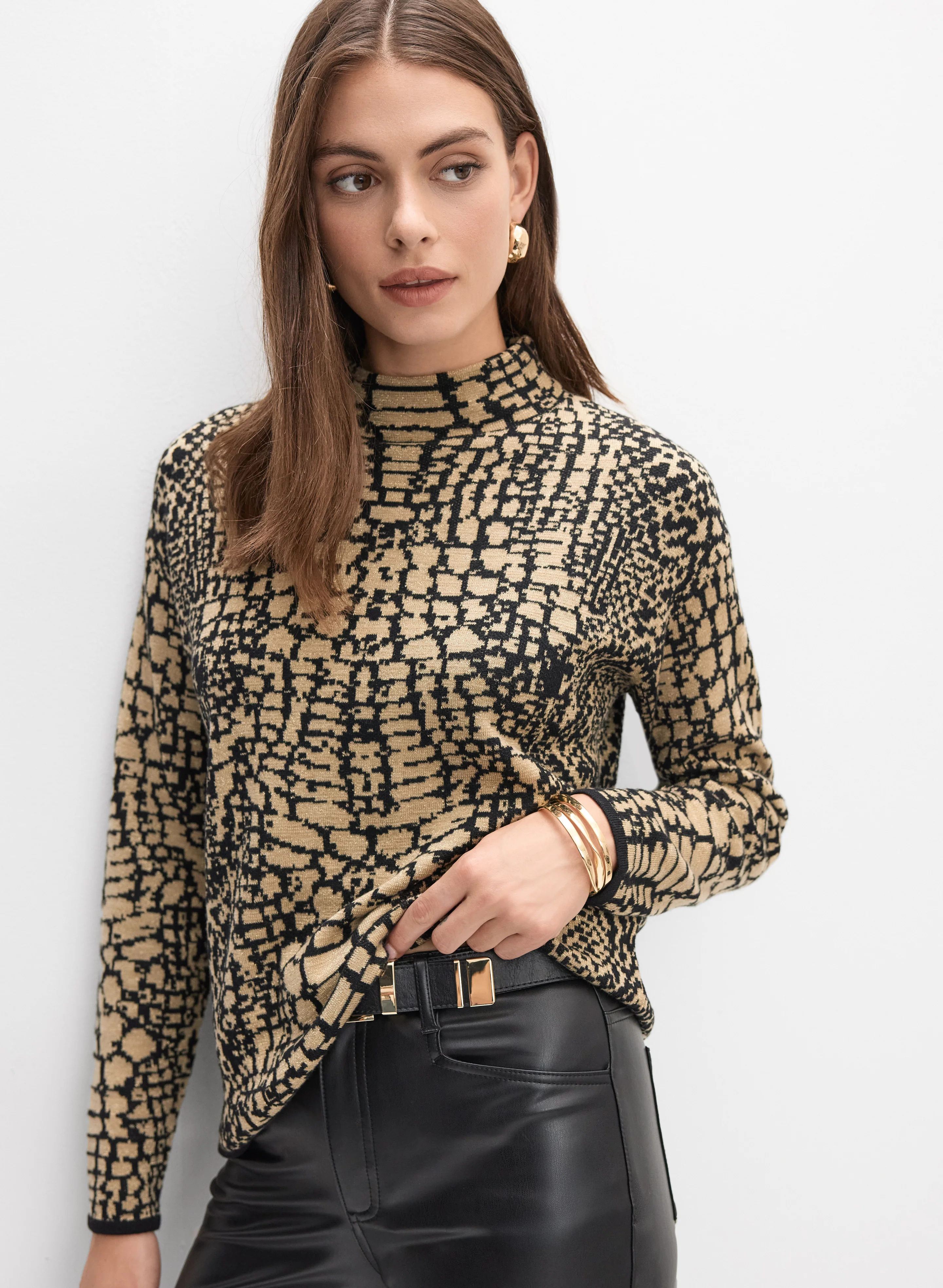 Snake Print Sweater - Image 5