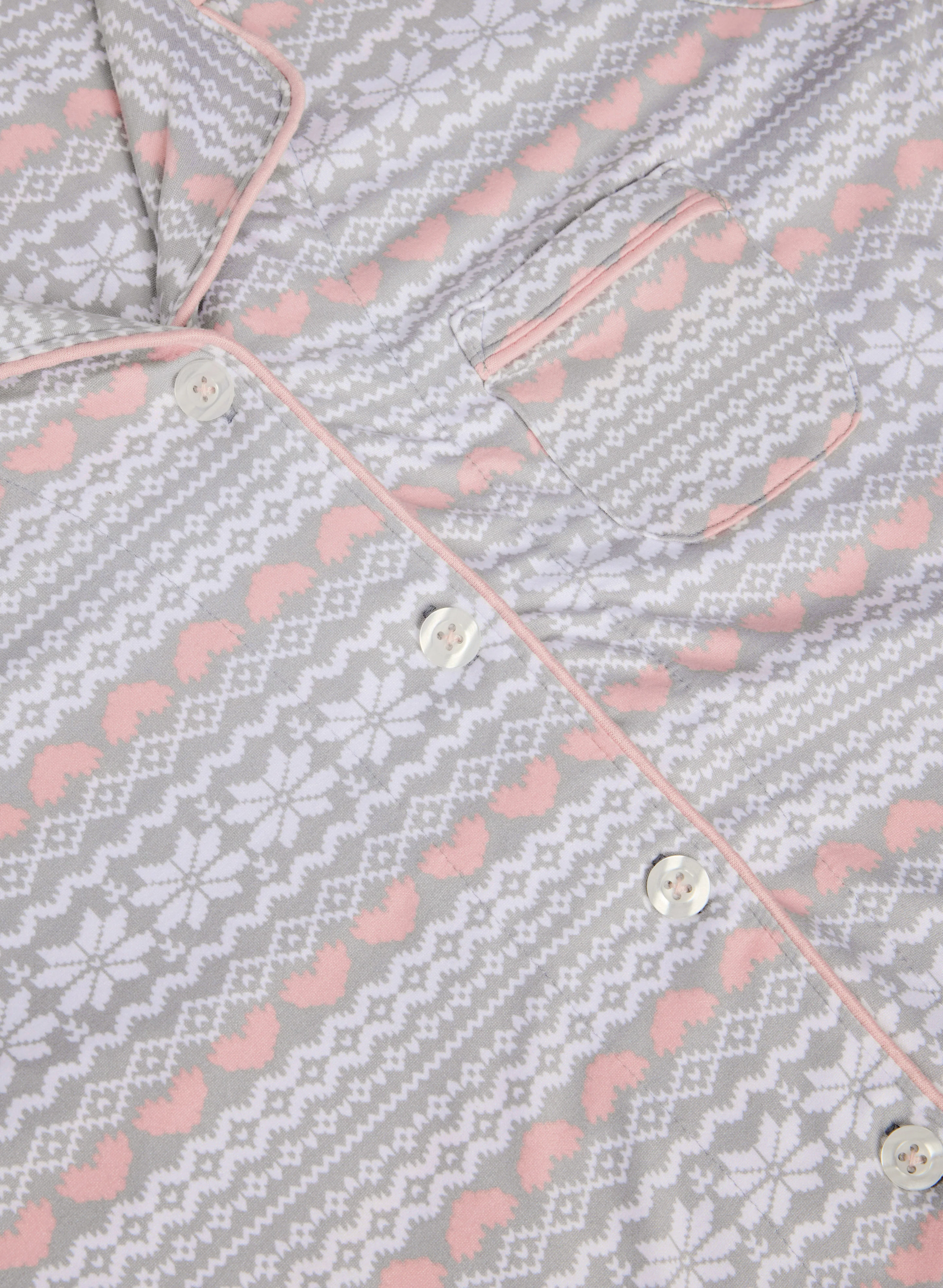 Snowflake & Heart Print Pyjama Set - Image 8
