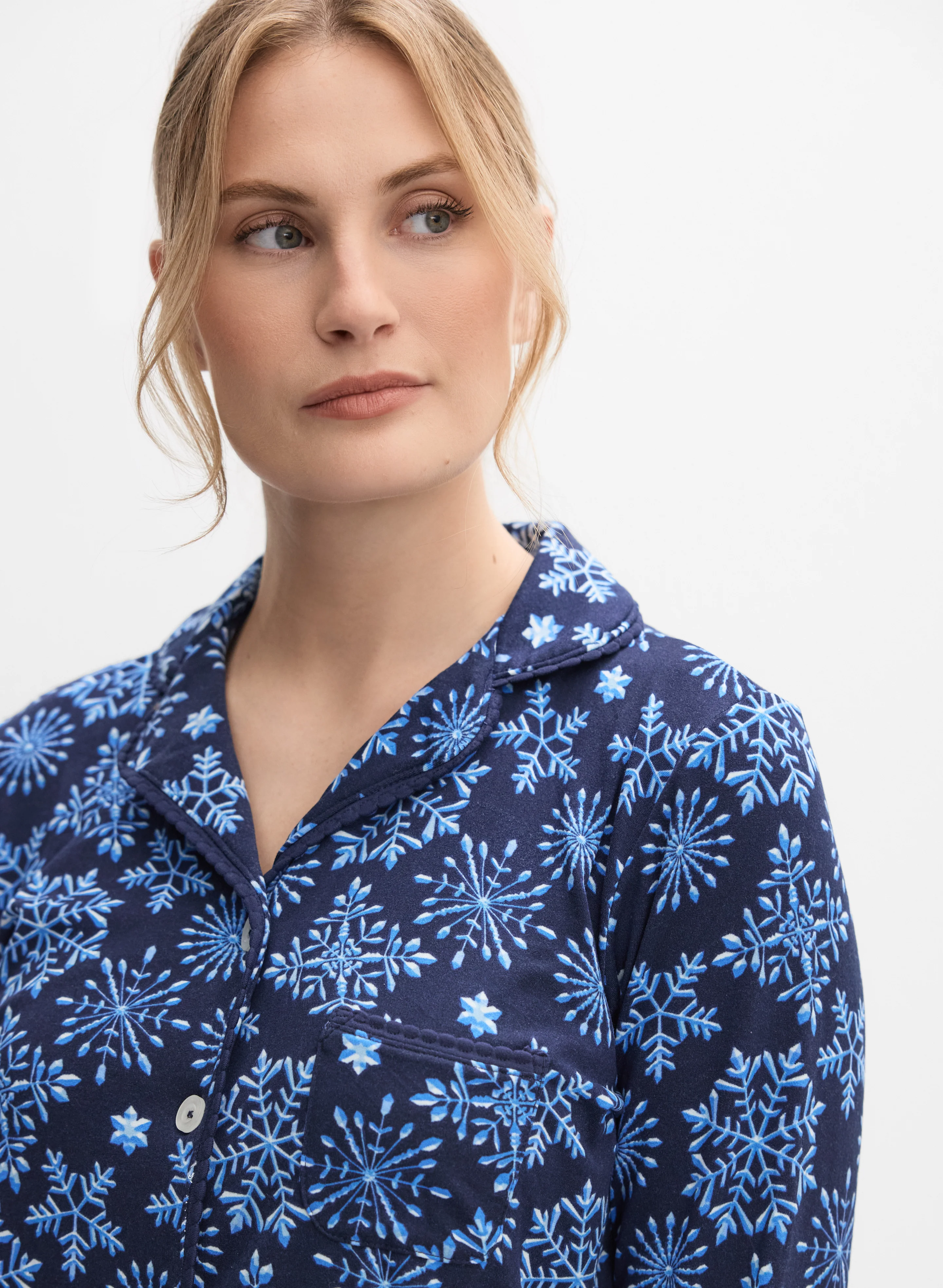 Snowflake Print Pyjama Set - Image 2