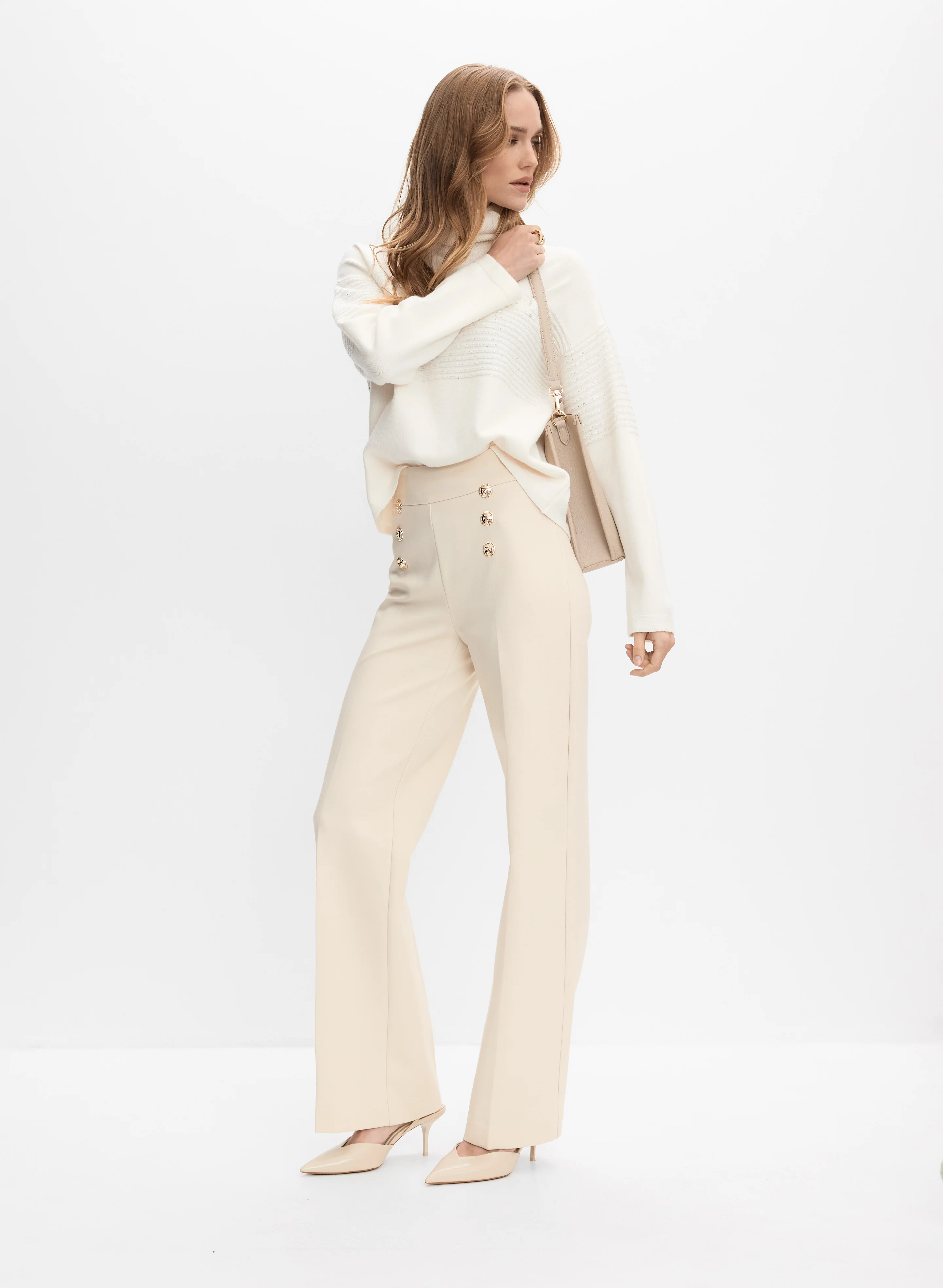 Soho Button Detail Pants - Image 3